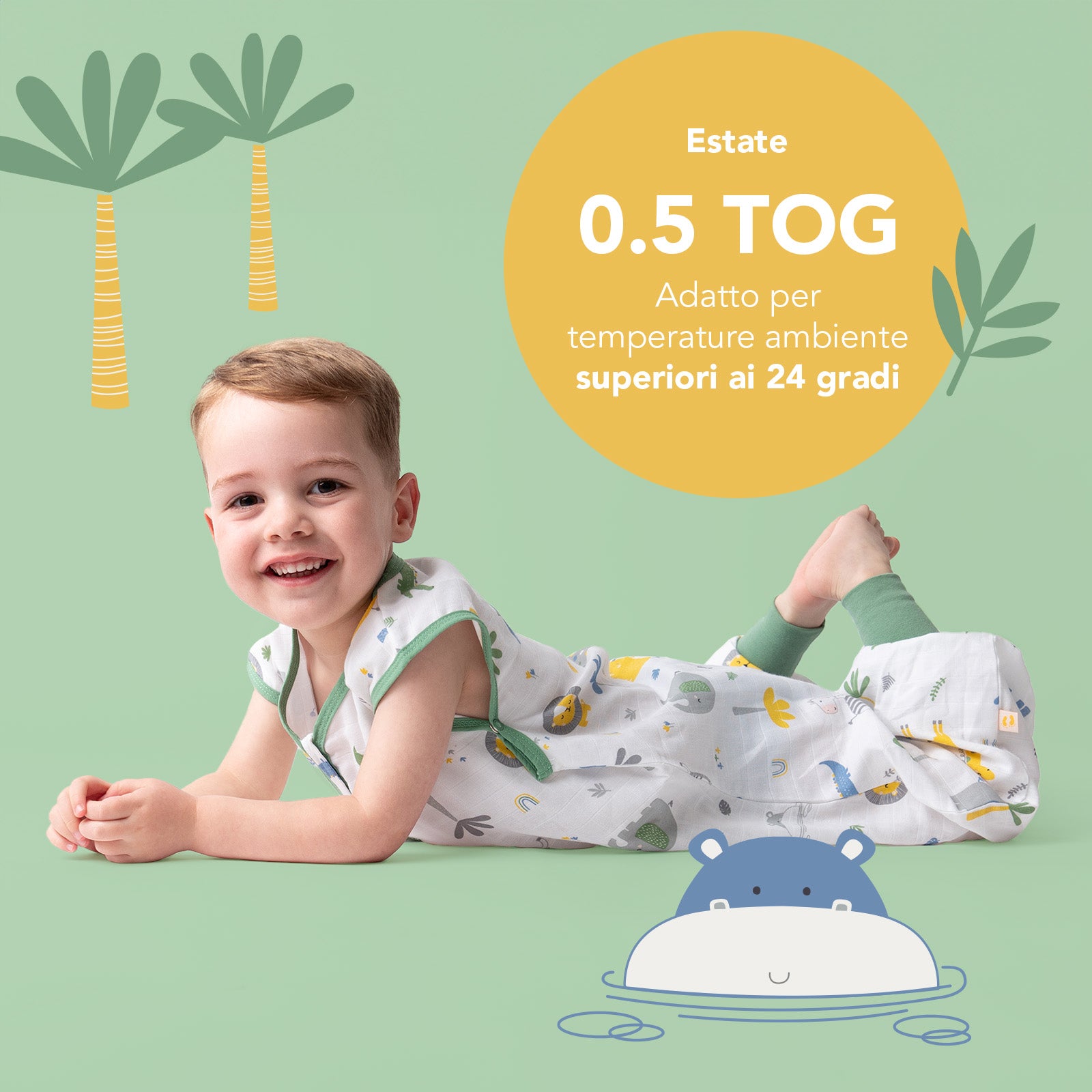Sacco Nanna Swaddledesigns In Mussola 0-6 Mesi – Cerniera Doppia, TOG 0.3, Sterling Starshine