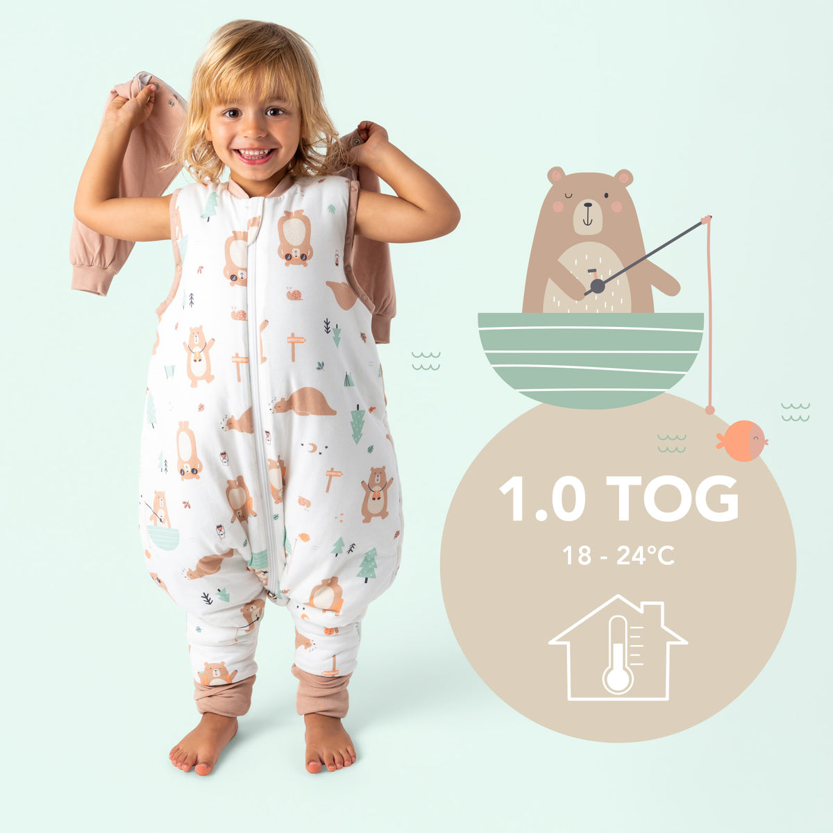 Sacco nanna con piedini copripiedi e manichei 1.0 TOG_Orso Esploratore_TOG_1182