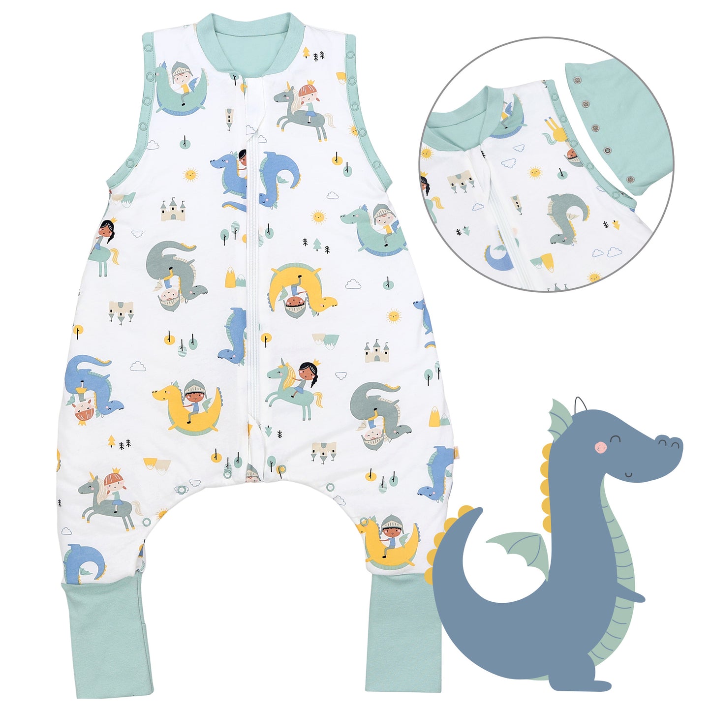 Sacco nanna con piedini copripiedi e manichei 1.0 TOG_Fantasia_Davanti con giromanica_1182