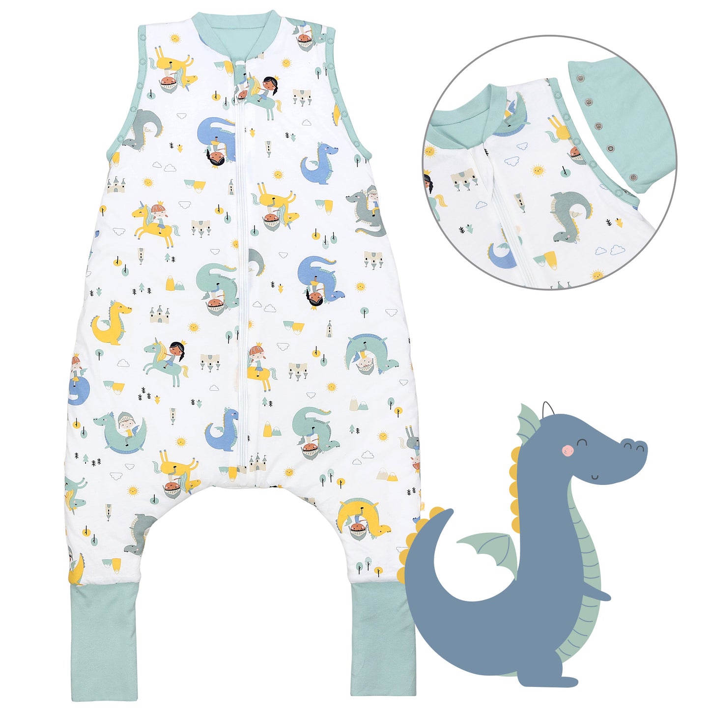 Sacco nanna con piedini copripiedi e manichei 1.0 TOG_Fantasia_Davanti con giromanica_1182