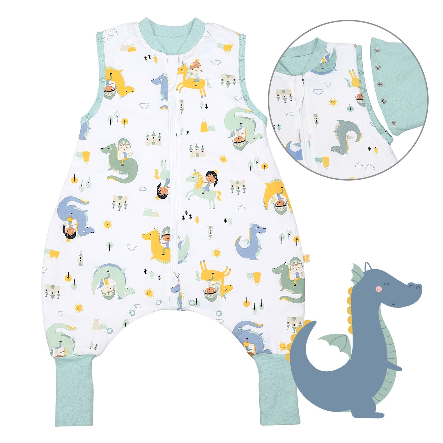 Sacco nanna con piedini copripiedi e manichei 1.0 TOG_Fantasia_Davanti con giromanica_1182