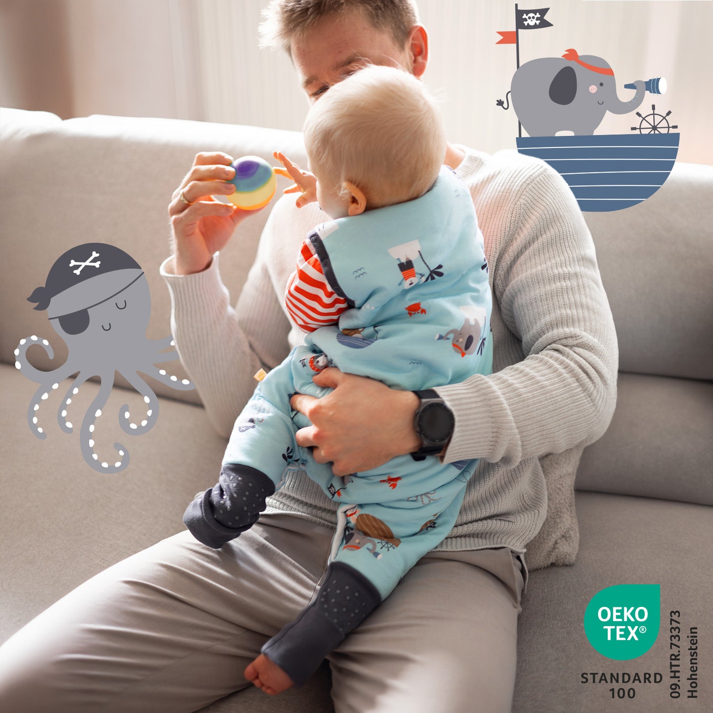 Sacco nanna con piedini, copripiedi e manichei, 1.0 TOG