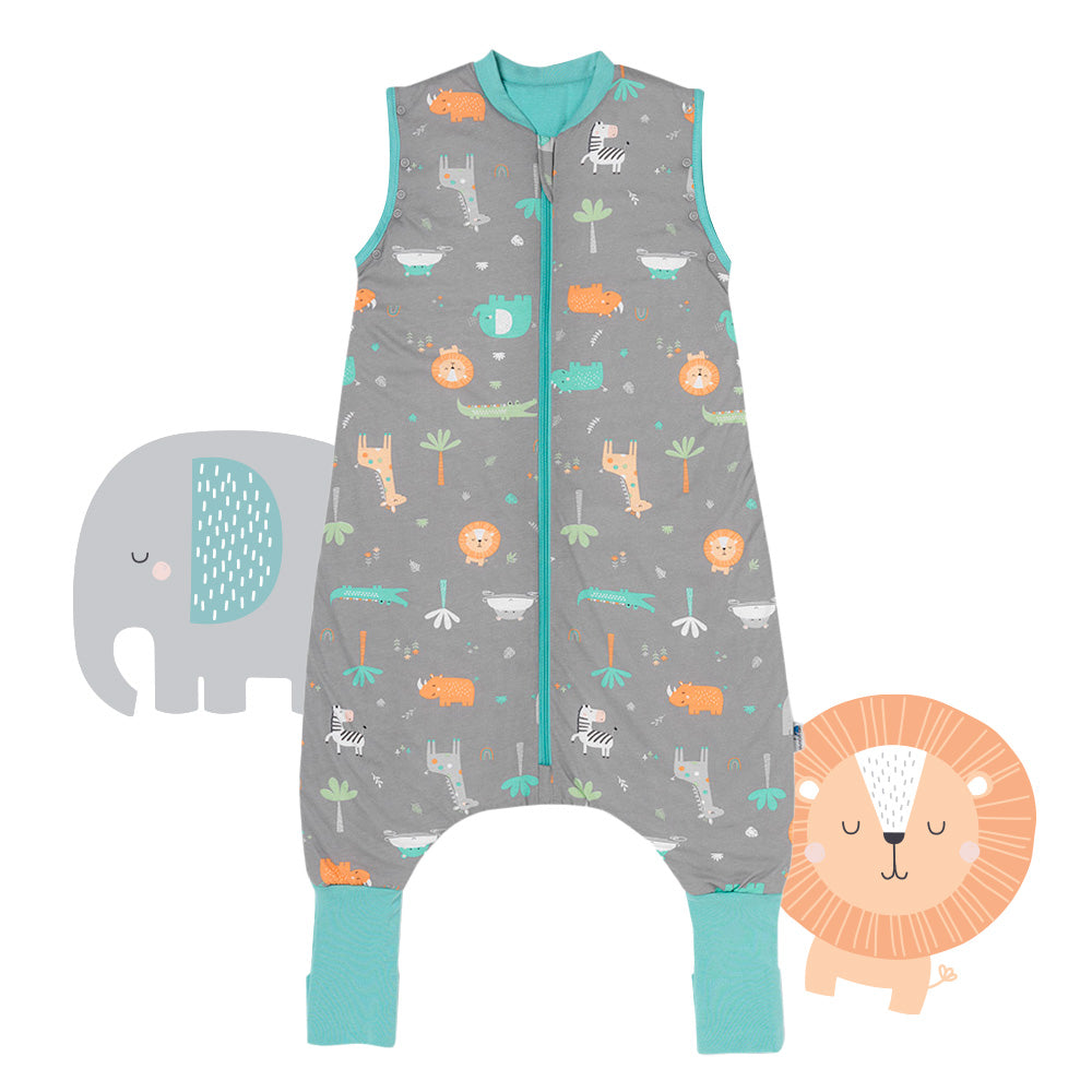 Sacco nanna con piedini copripiedi e manichei 1.0 TOG_Safari_Davanti con giromanica_1182