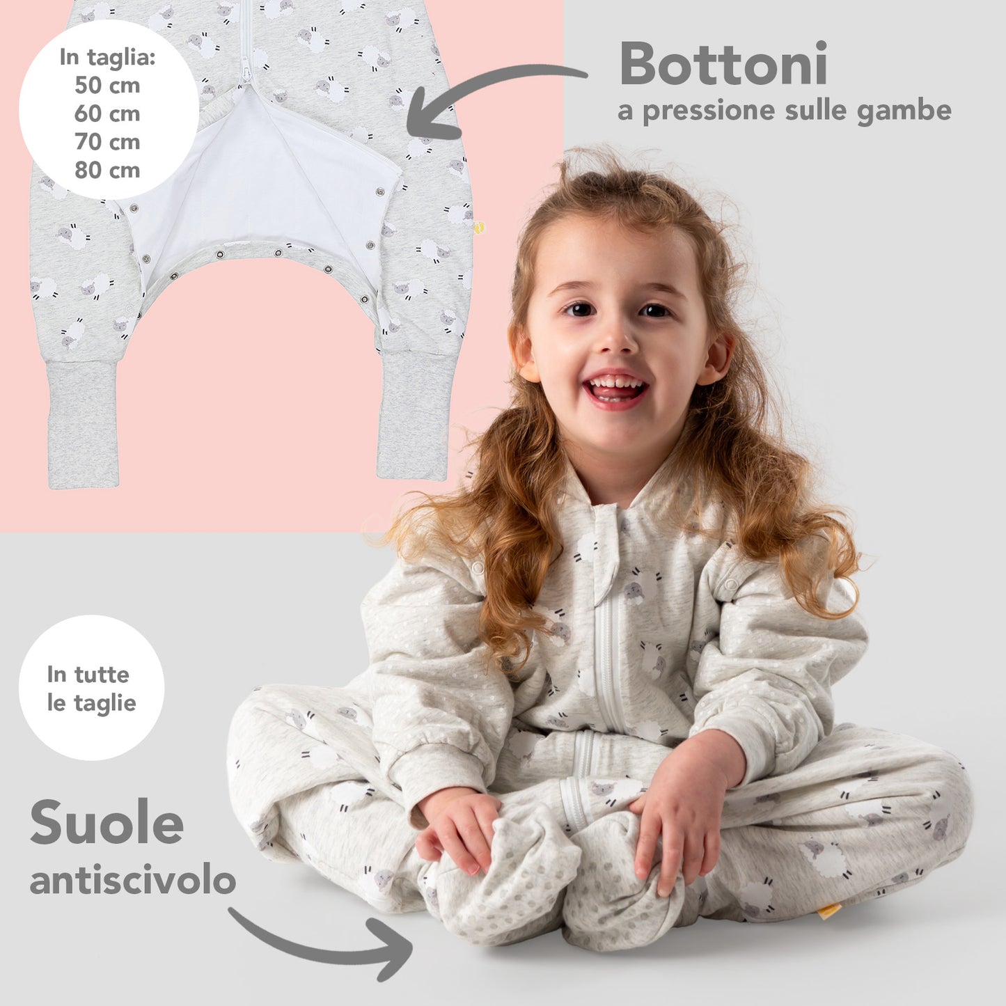 Sacco nanna con piedini copripiedi e manichei 1.0 TOG_zona del piede_1182