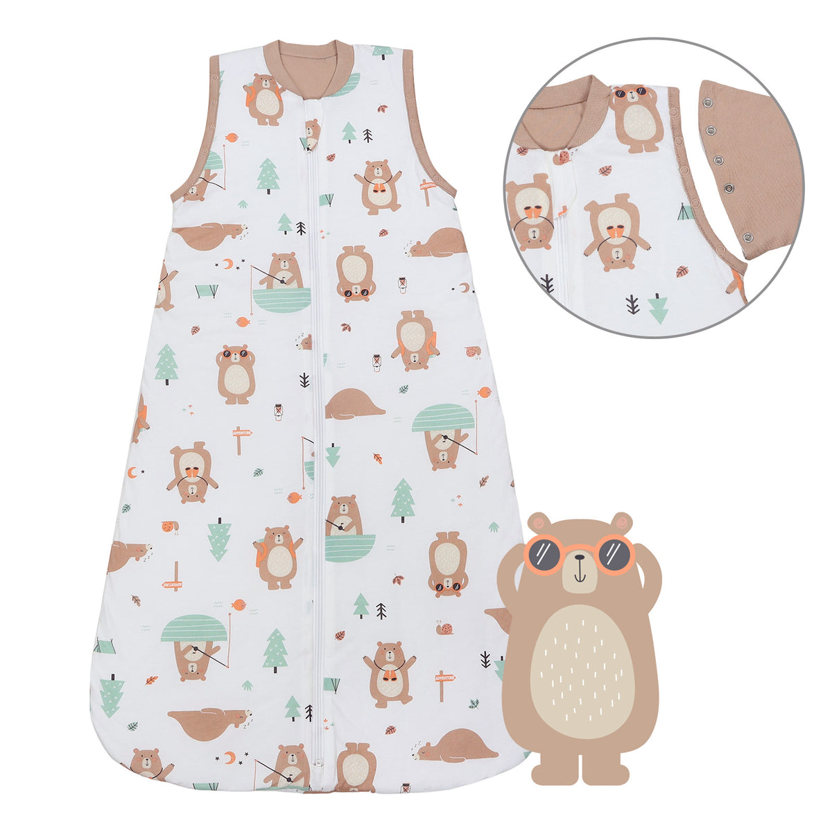 Sacco nanna bambino 1.0 TOG_Orso Esploratore_Davanti con giromanica_1187