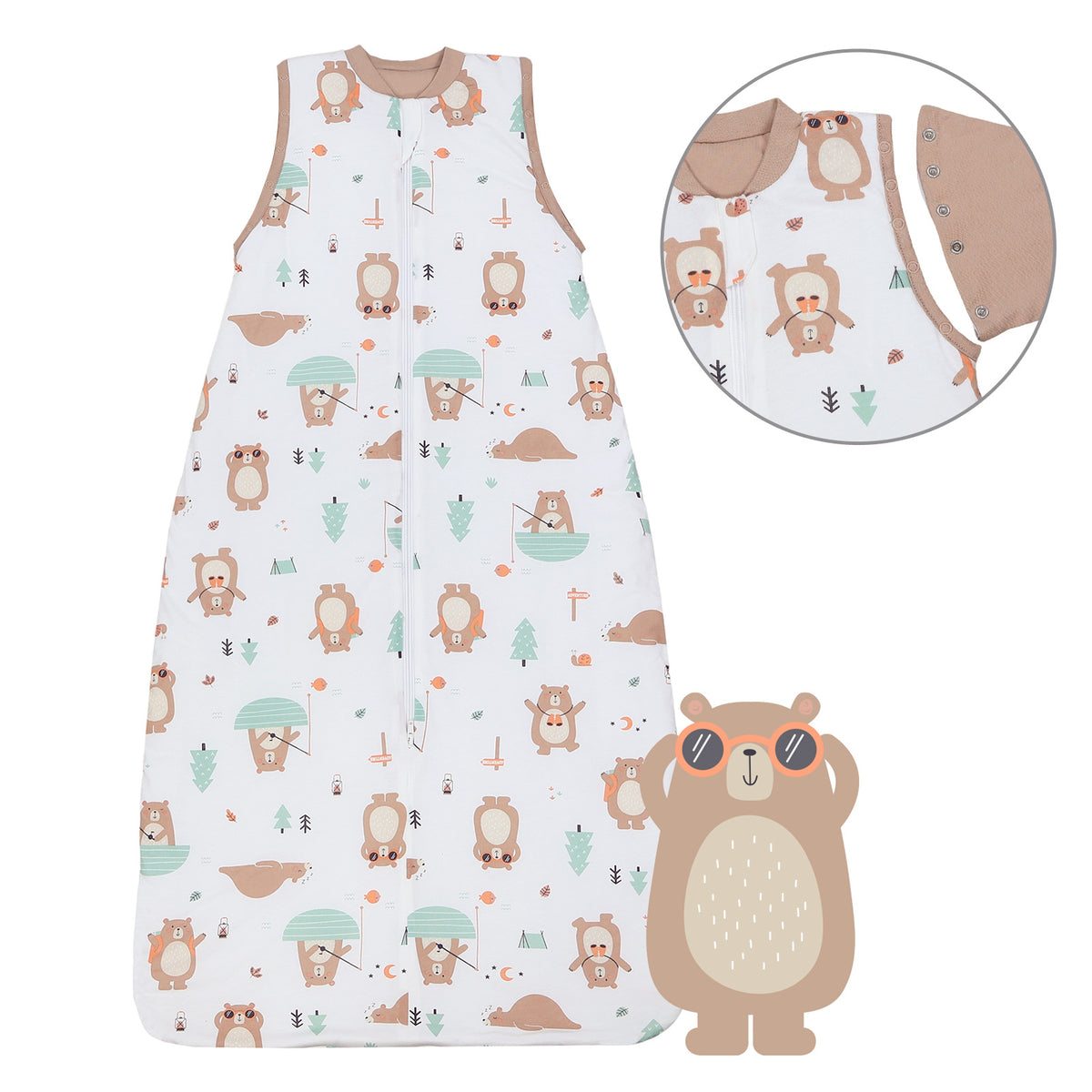 Sacco nanna bambino 1.0 TOG_Orso Esploratore_Davanti con giromanica_1187