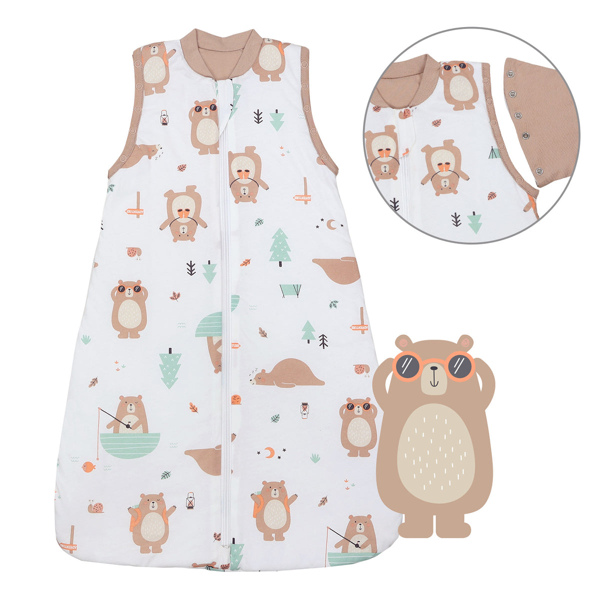 Sacco nanna bambino 1.0 TOG_Orso Esploratore_Davanti con giromanica_1187