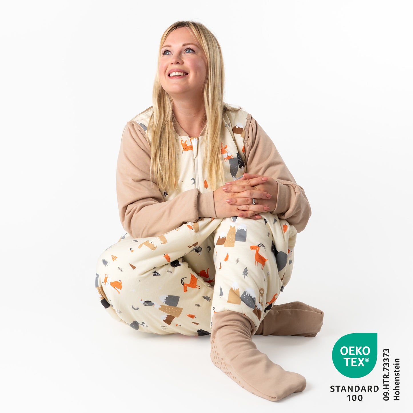 Sacco nanna con piedini e copripiedi per adulti 2.5 TOG_Animali di montagna_1188_2