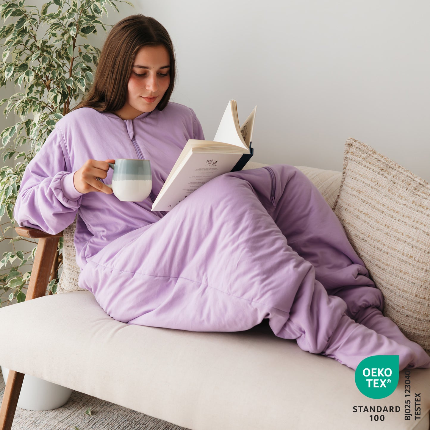 Sacco nanna con piedini e copripiedi per adulti, 2.5 TOG