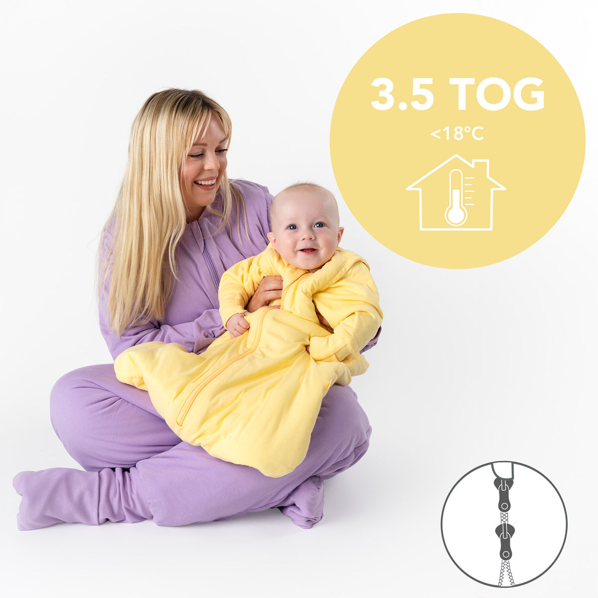 Sacco nanna con piedini e copripiedi per adulti 3.5 TOG_Lilla_TOG_1189