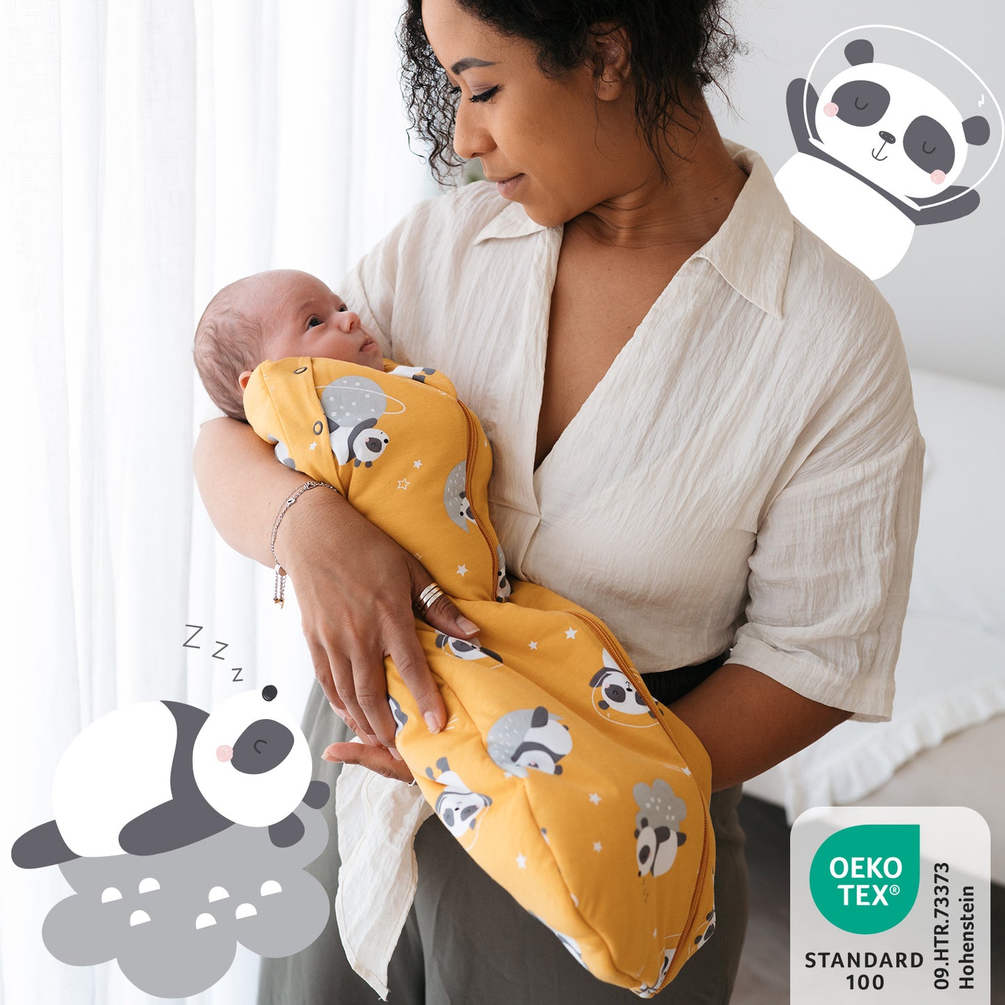 Swaddle Coperta 2.5 TOG_Panda_OEKOTEX_1193