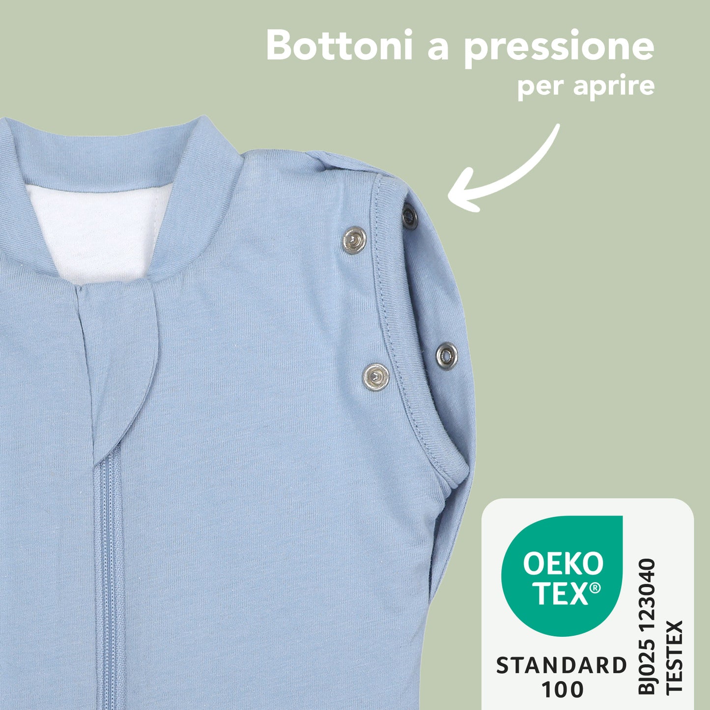 Swaddle Coperta 1.0 TOG_Blu Ghiaccio_foto di esempio_1198