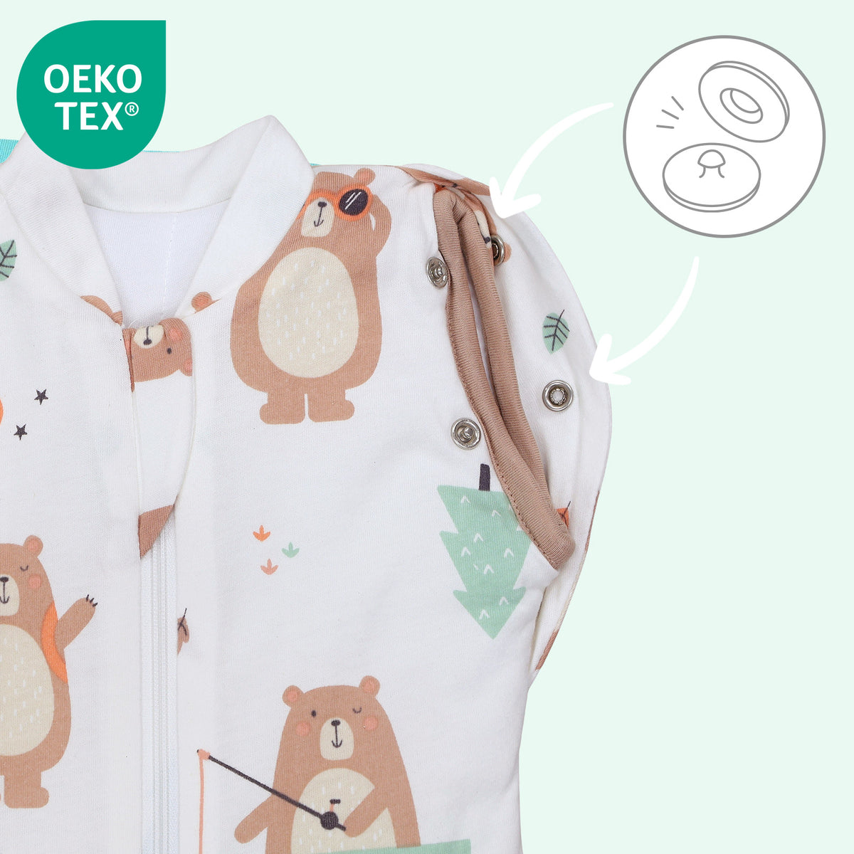 Swaddle Coperta 1.0 TOG_Orso Esploratore_OEKOTEX_1198