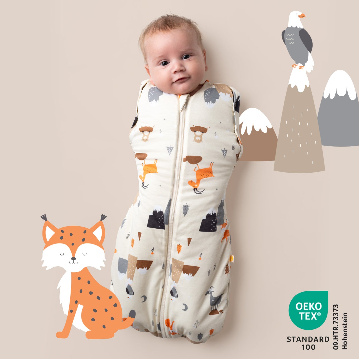 Swaddle Coperta 3.5 TOG_Animali di montagna_1199_2