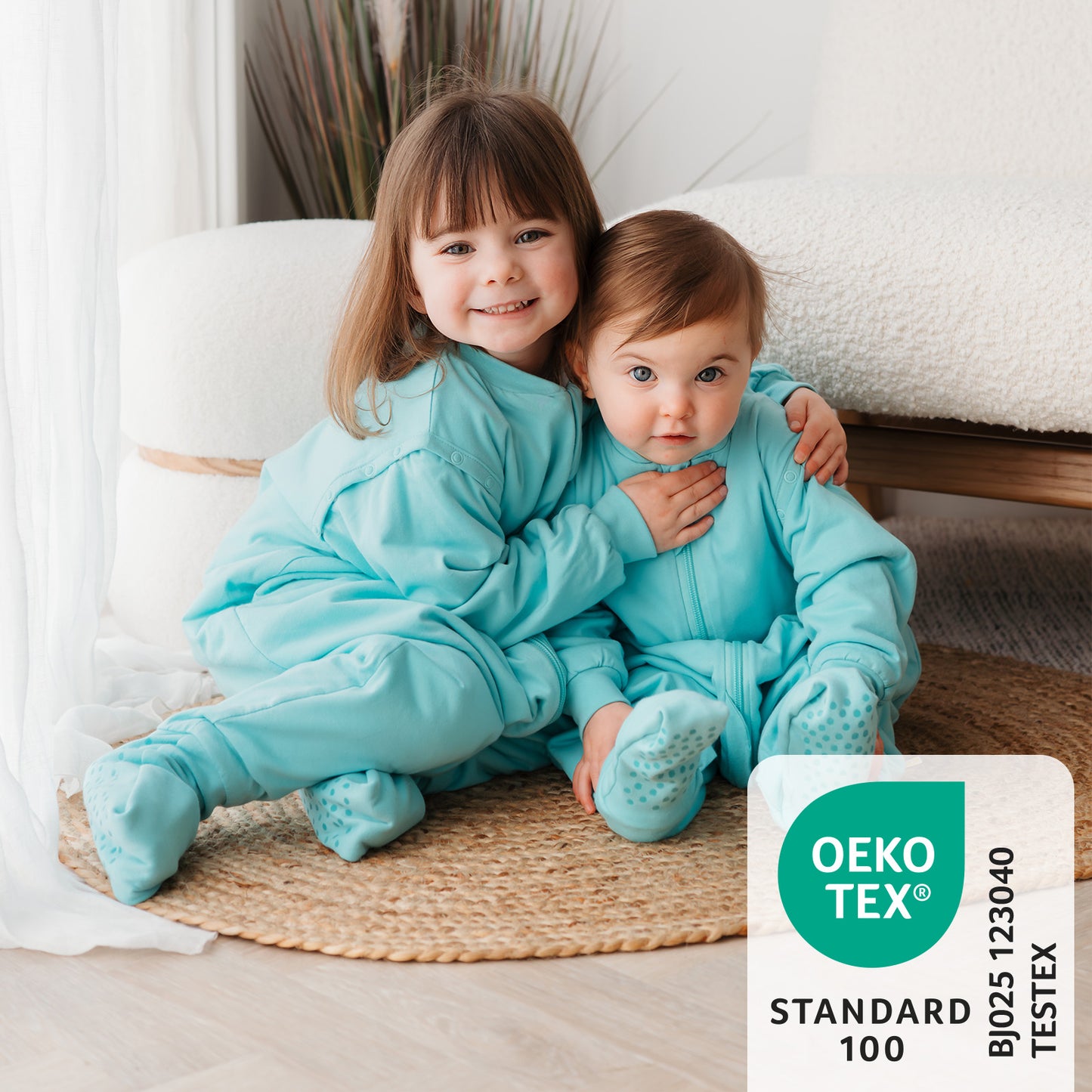 Sacco nanna con piedini copripiedi e manichei 1.0 TOG_Acqua_OEKOTEX_1200