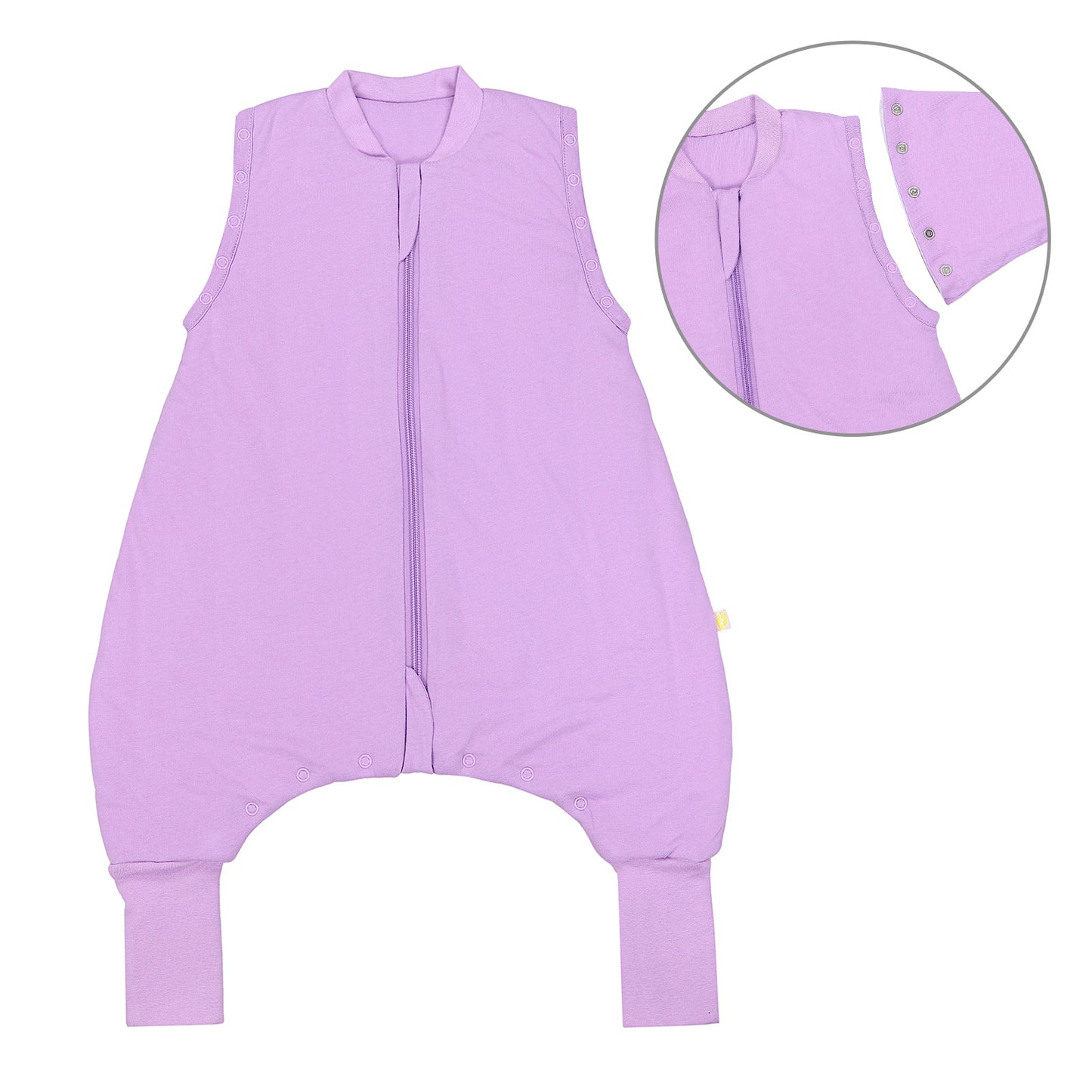 Sacco nanna con piedini copripiedi e manichei 1.0 TOG_Lilla_Davanti con giromanica_1200