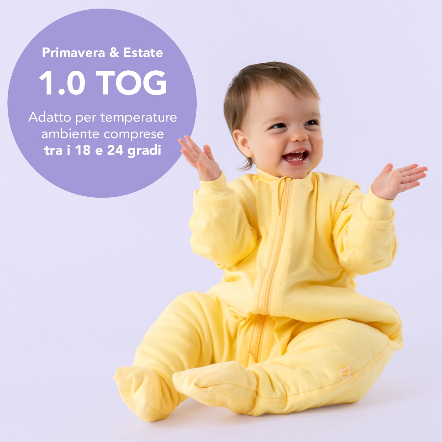 Sacco nanna con piedini, copripiedi e manichei, 1.0 TOG