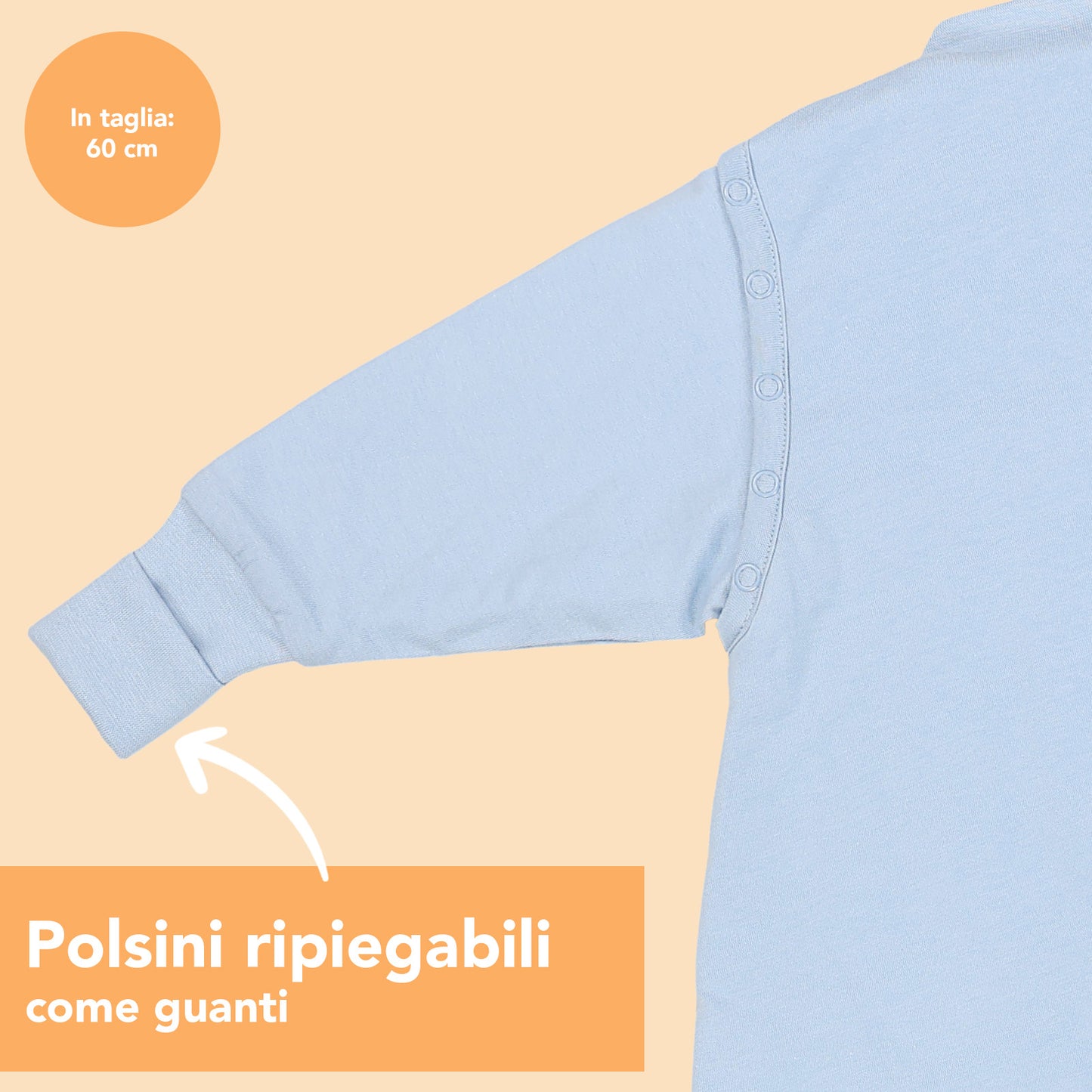 Sacco nanna con piedini e copripiedi, 2.5 TOG