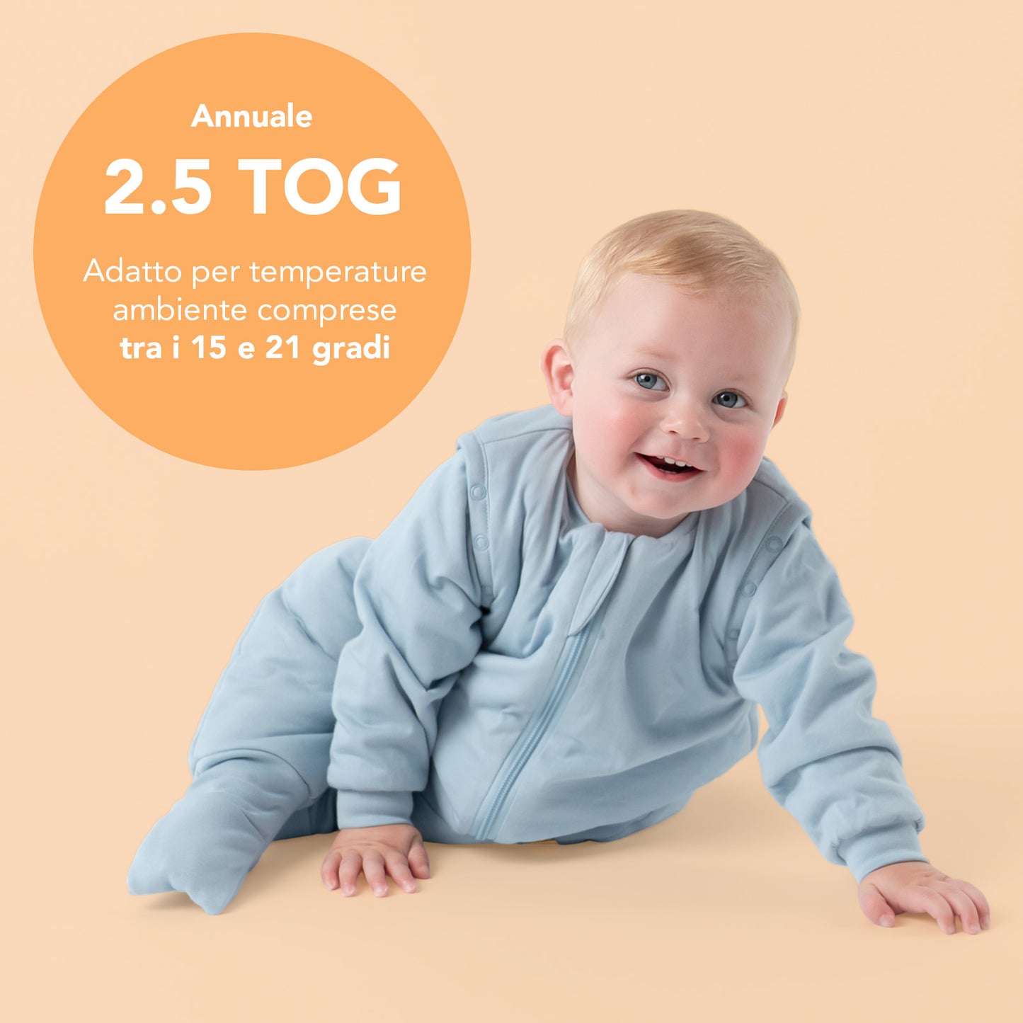 Sacco nanna con piedini e copripiedi, 2.5 TOG