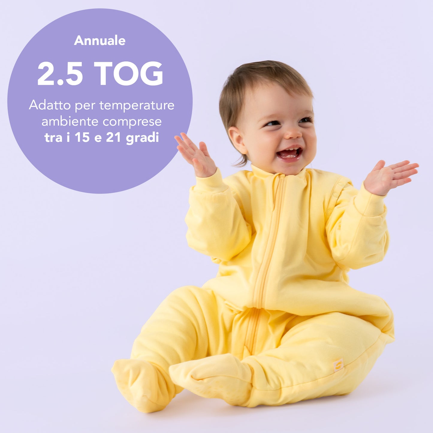 Sacco nanna con piedini e copripiedi, 2.5 TOG