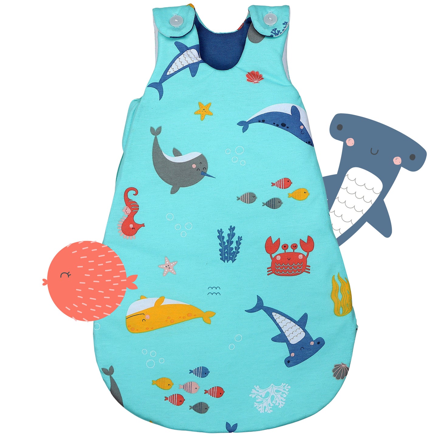 Sacco nanna bambino 1.0 TOG_Animali marini_fronte_1204