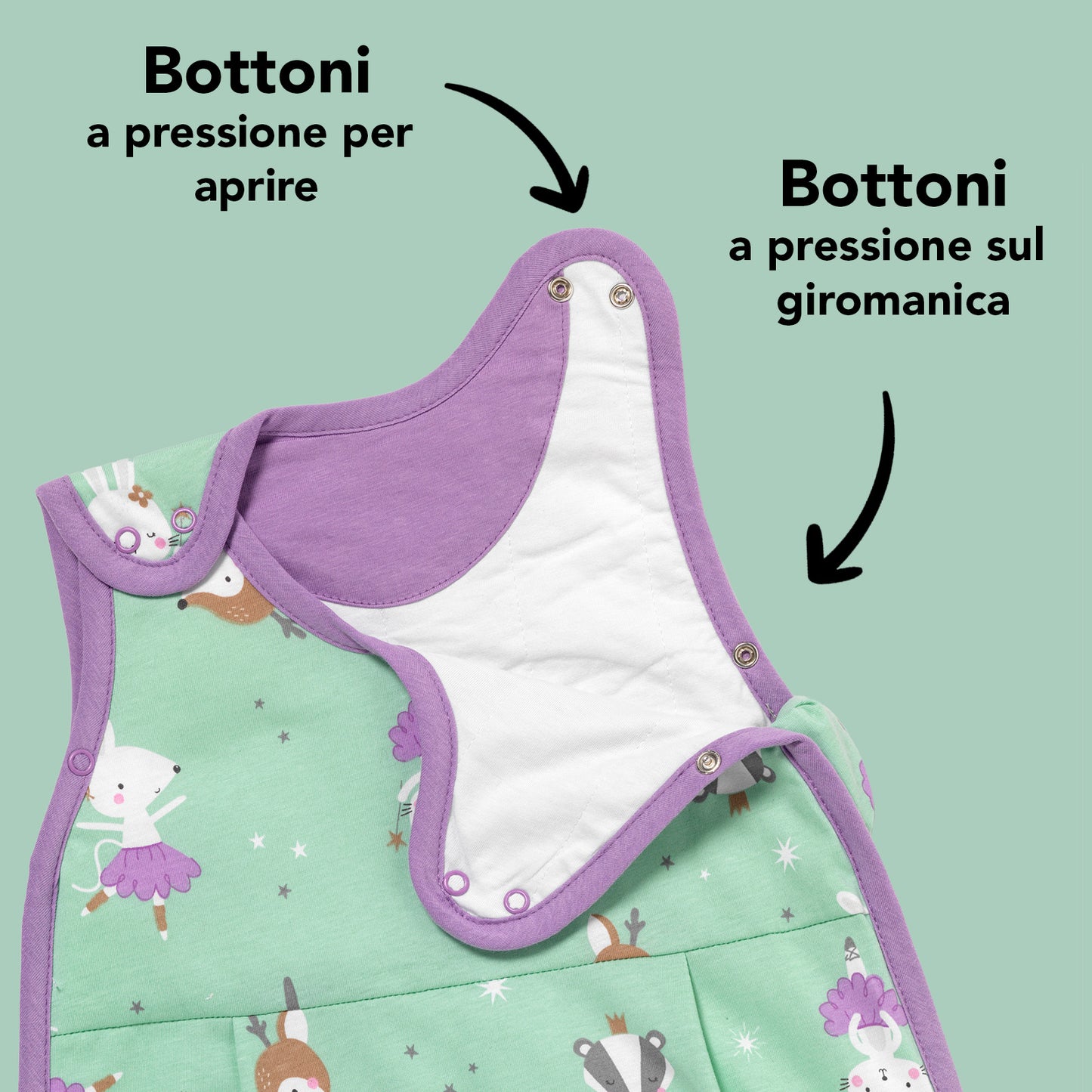 Sacco nanna bambino 1.0 TOG_Ballerina_zona del braccio_1204