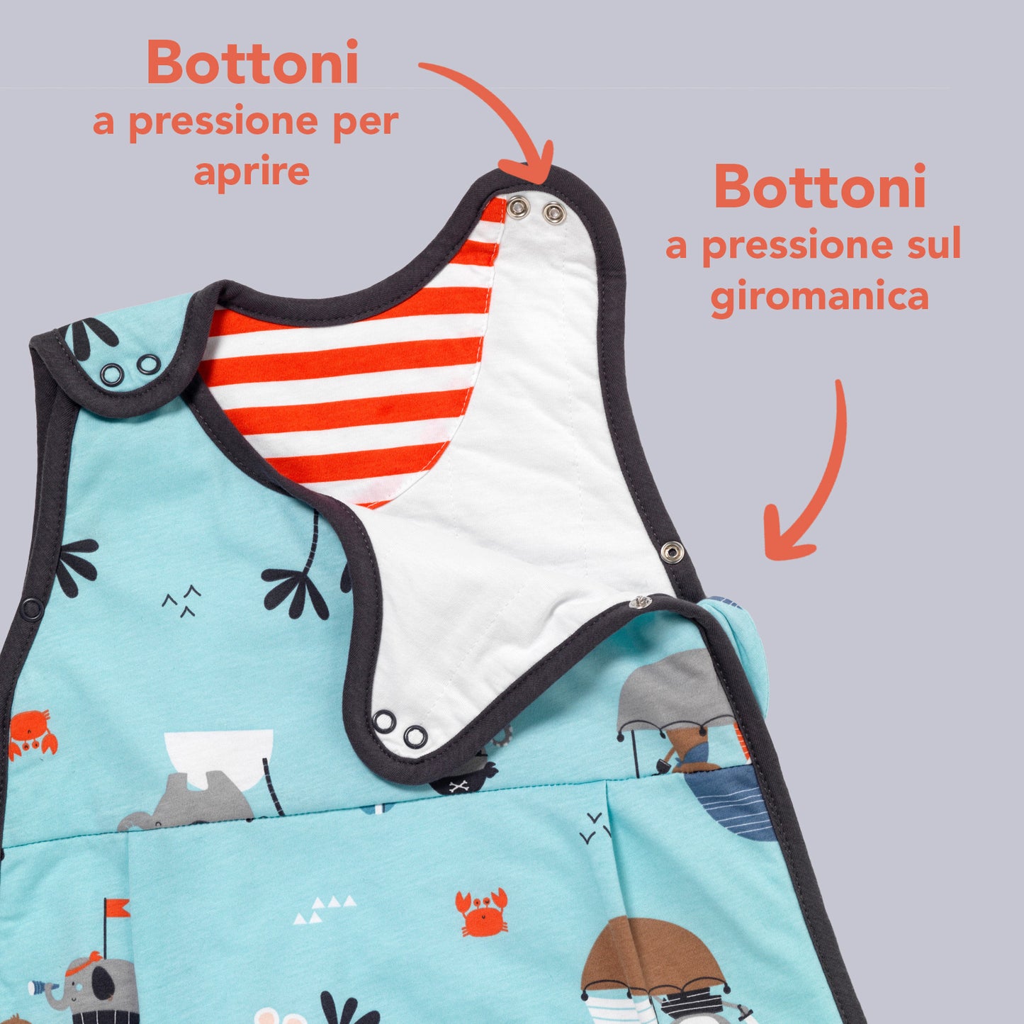 Sacco nanna bambino 1.0 TOG_Pirata_zona del braccio_1204