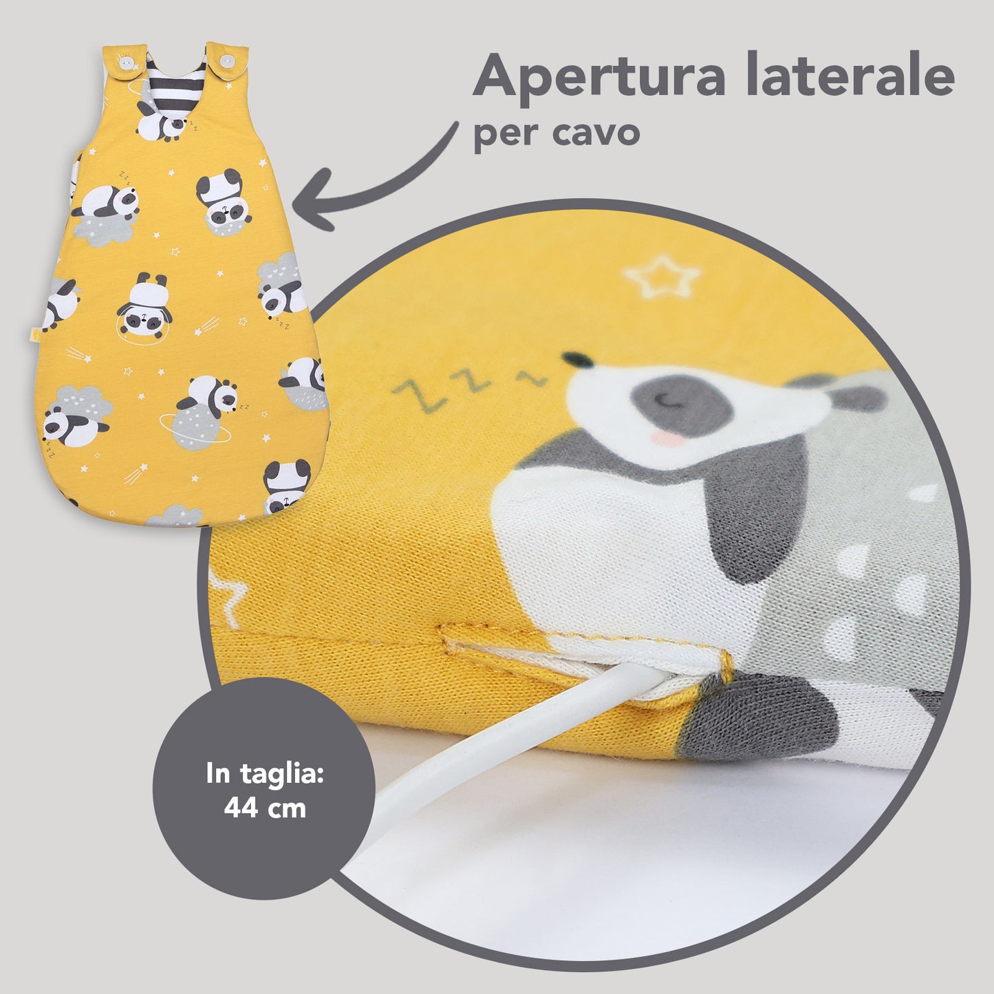 Sacco nanna bambino 2.5 TOG_Panda_dettaglio3_1205