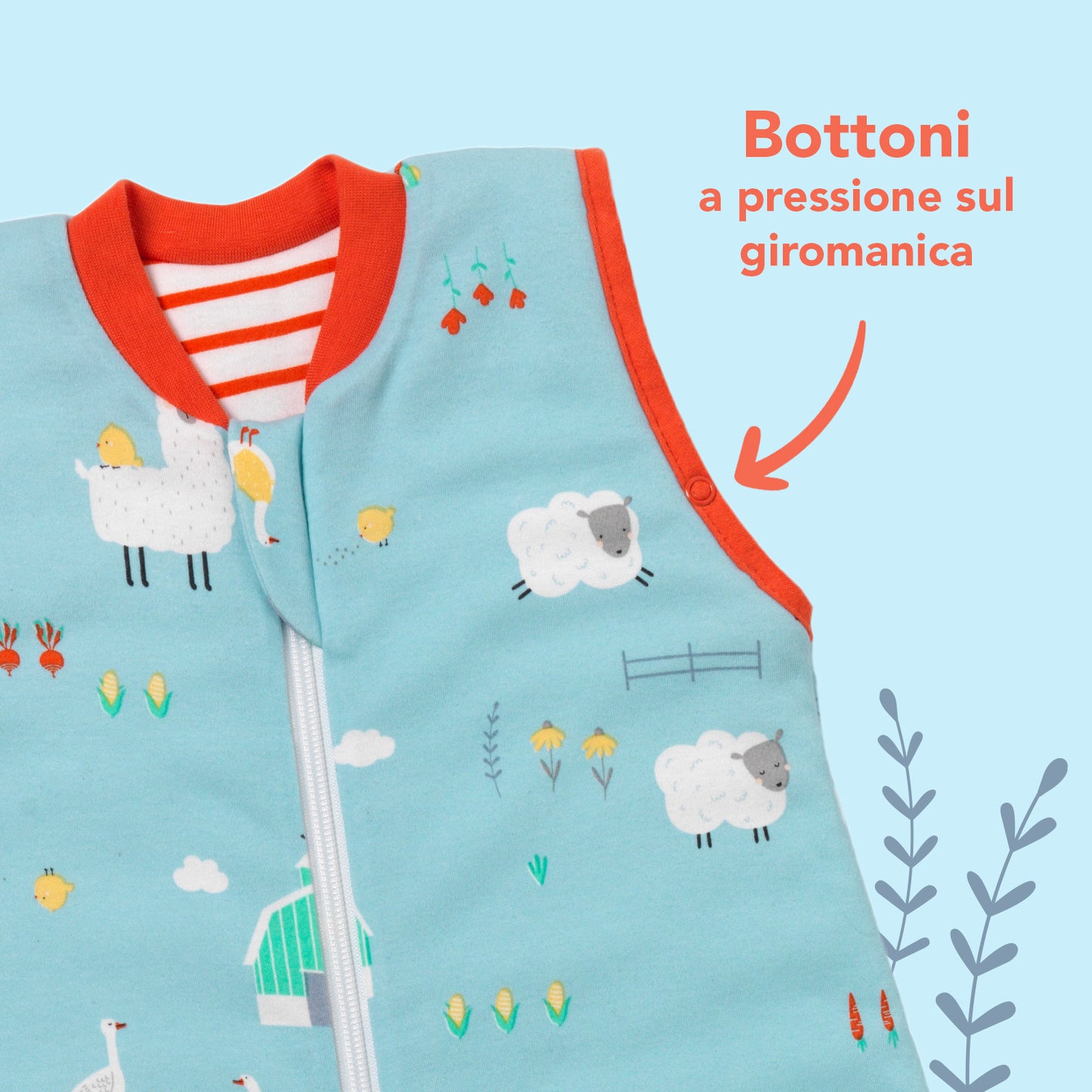 Sacco nanna bambino in cotone organico, 1.0 TOG