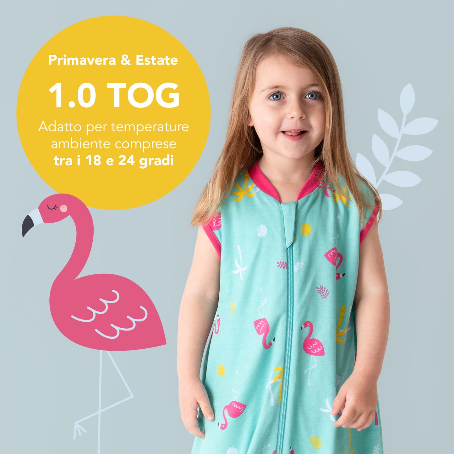 Sacco nanna bambino in cotone organico, 1.0 TOG