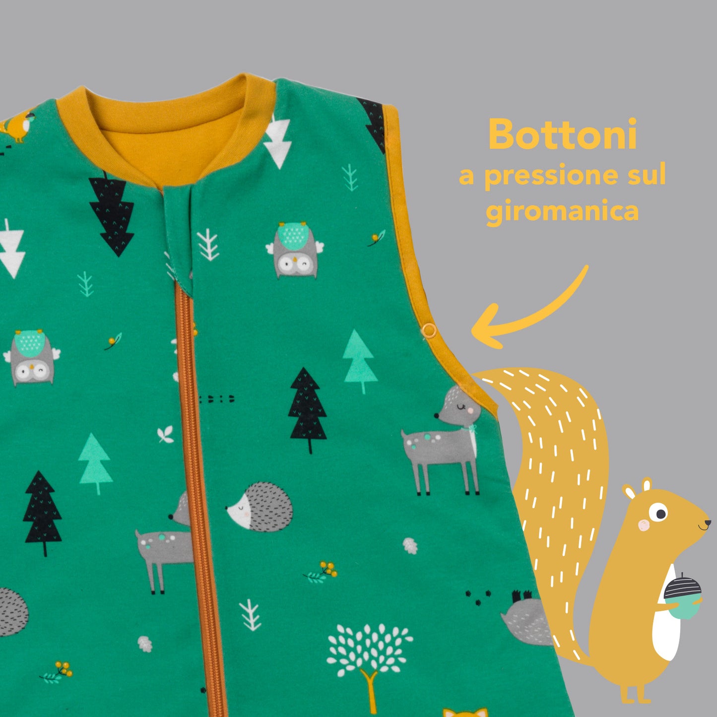 Sacco nanna bambino in cotone organico, 1.0 TOG