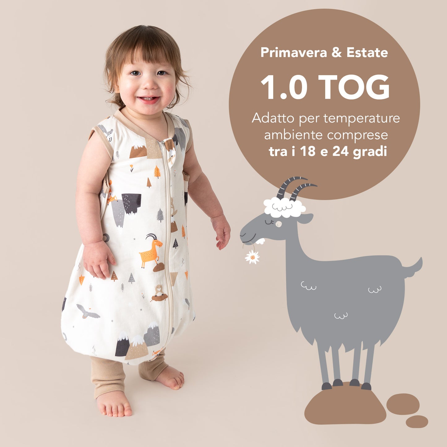 Sacco nanna con piedini e copripiedi, 1.0 TOG