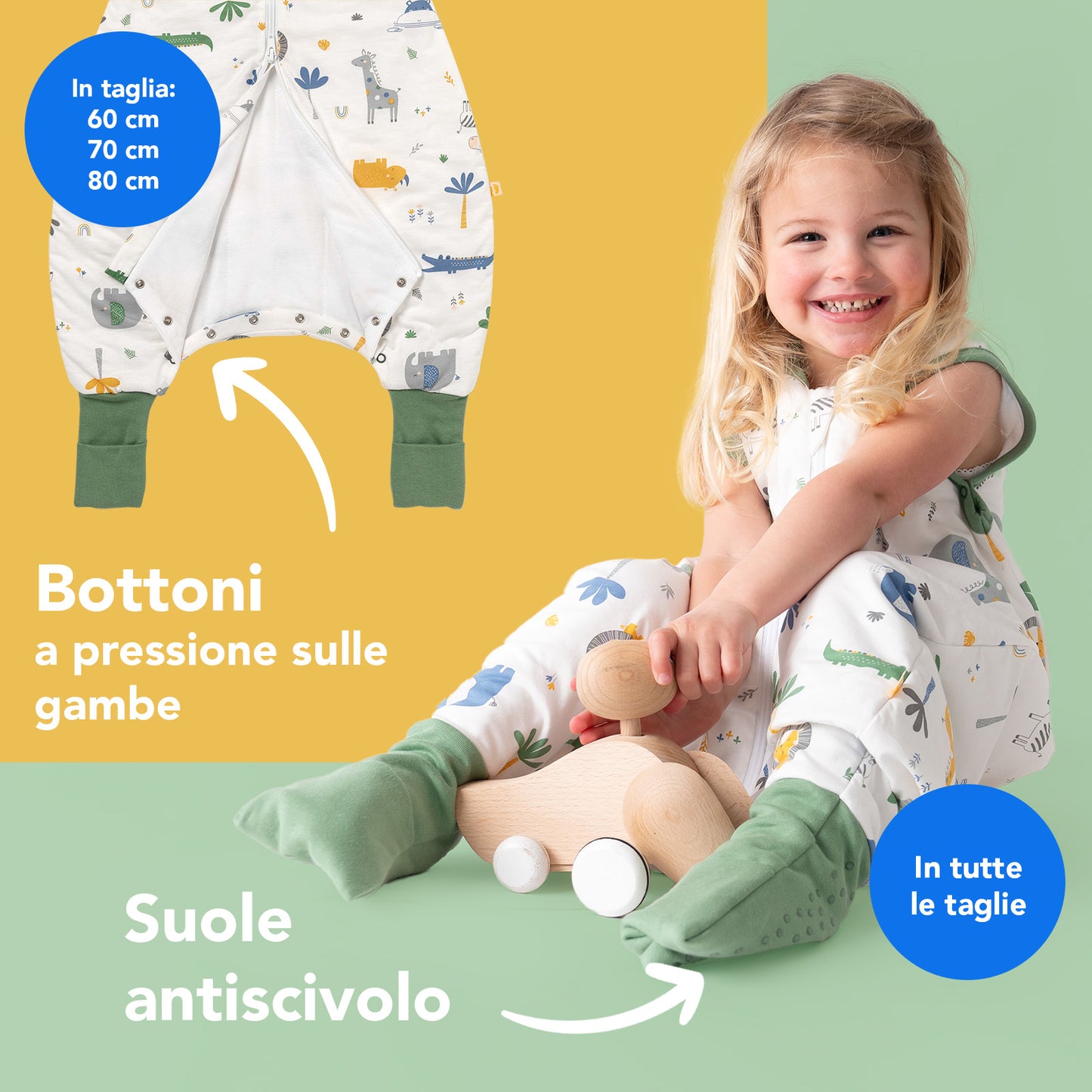 Sacco nanna con piedini e copripiedi, 1.0 TOG