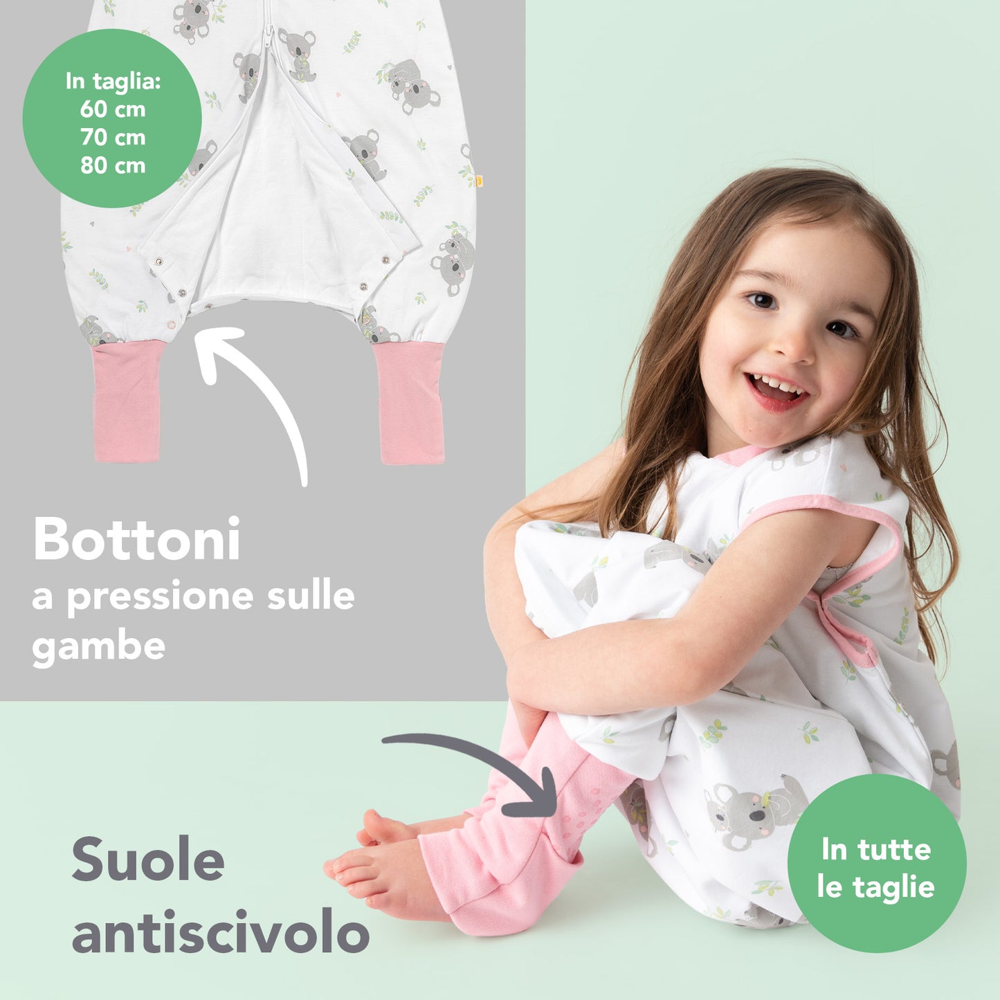 Sacco nanna con piedini e copripiedi, 1.0 TOG