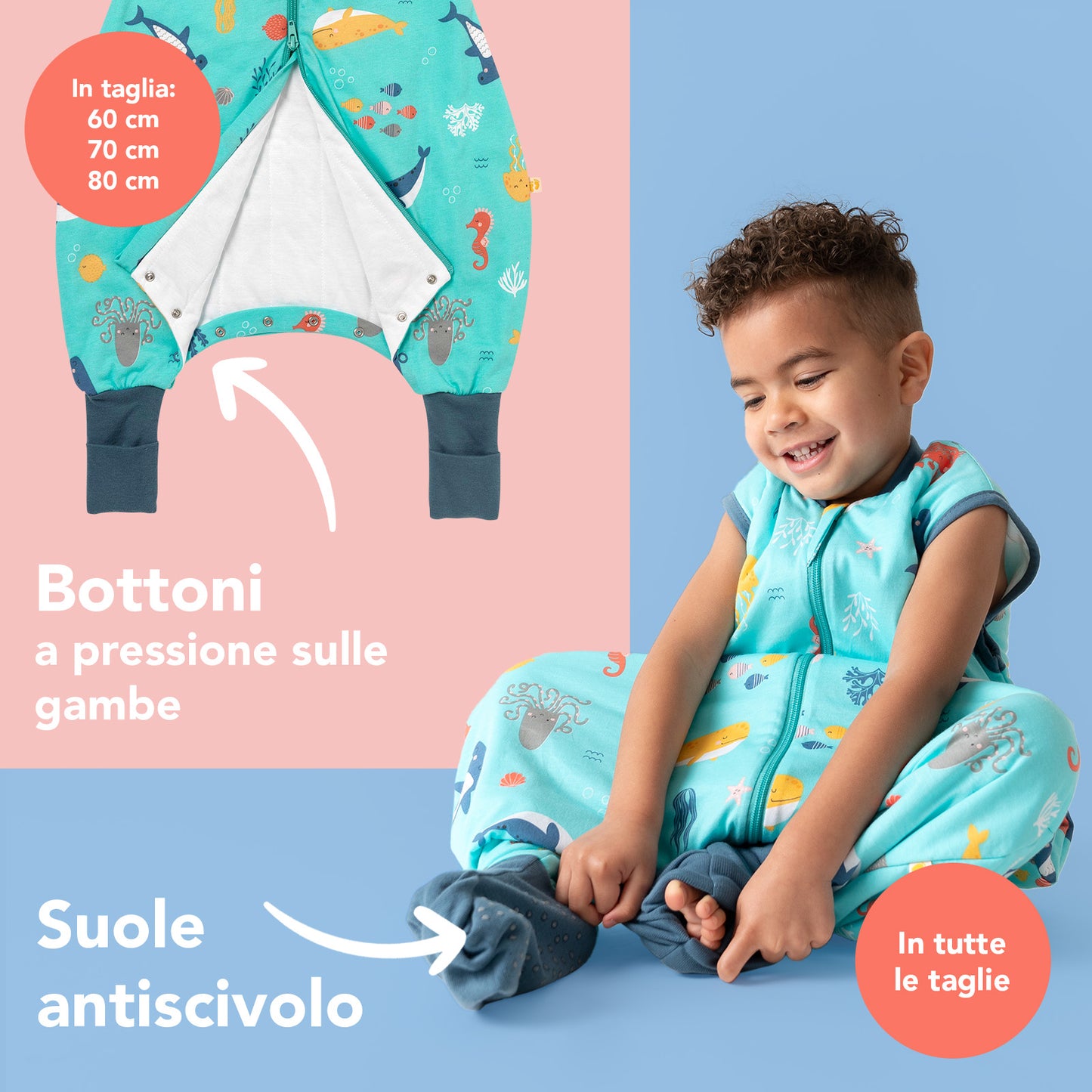 Sacco nanna con piedini e copripiedi, 1.0 TOG
