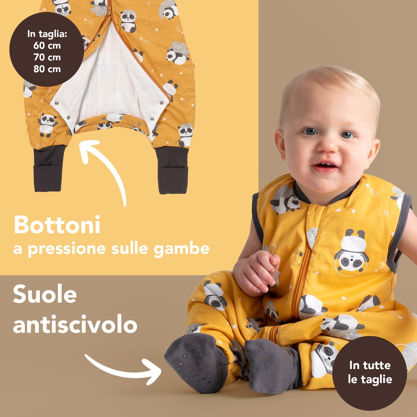 Sacco nanna con piedini e copripiedi, 1.0 TOG