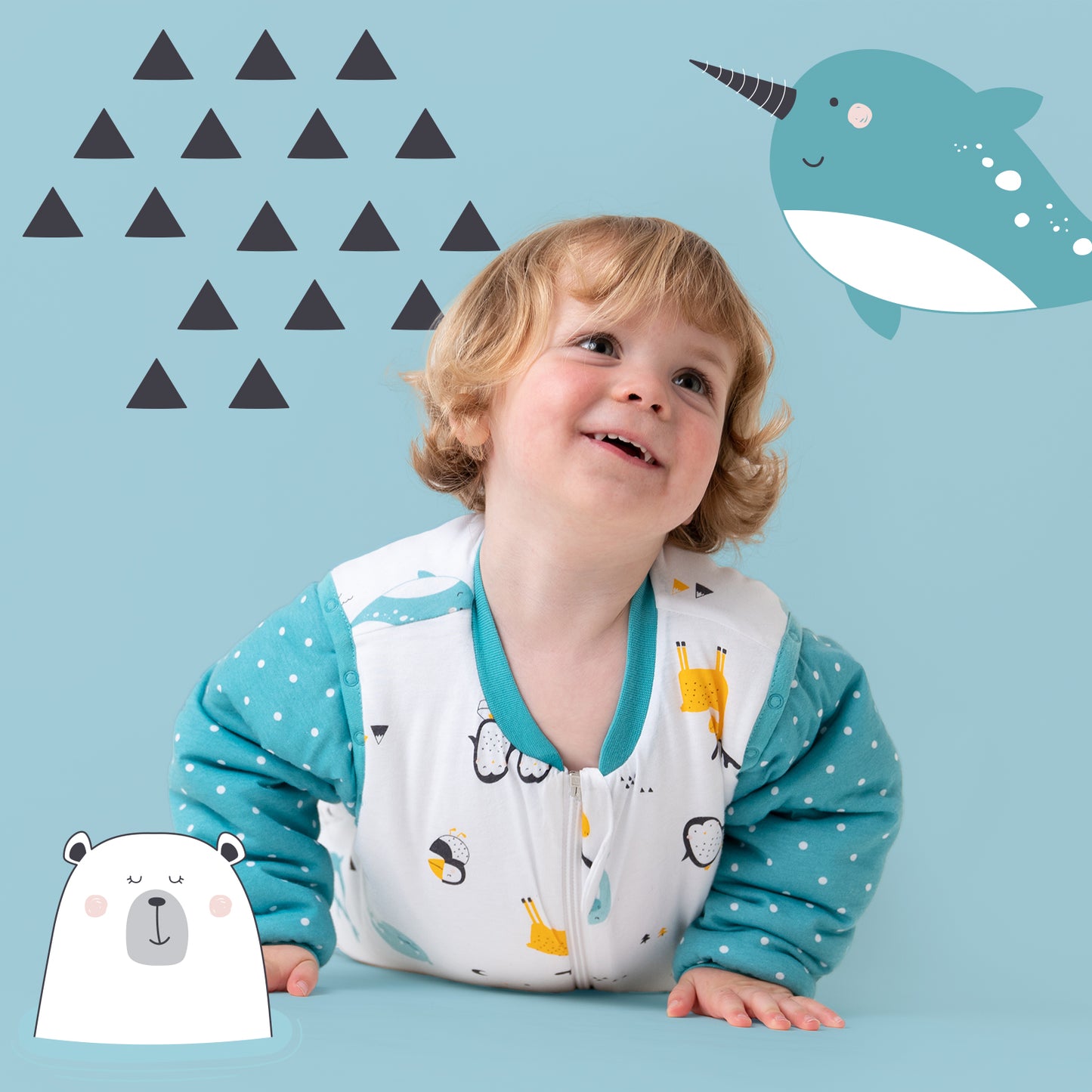 Sacco nanna bambino in cotone organico, 2.5 TOG