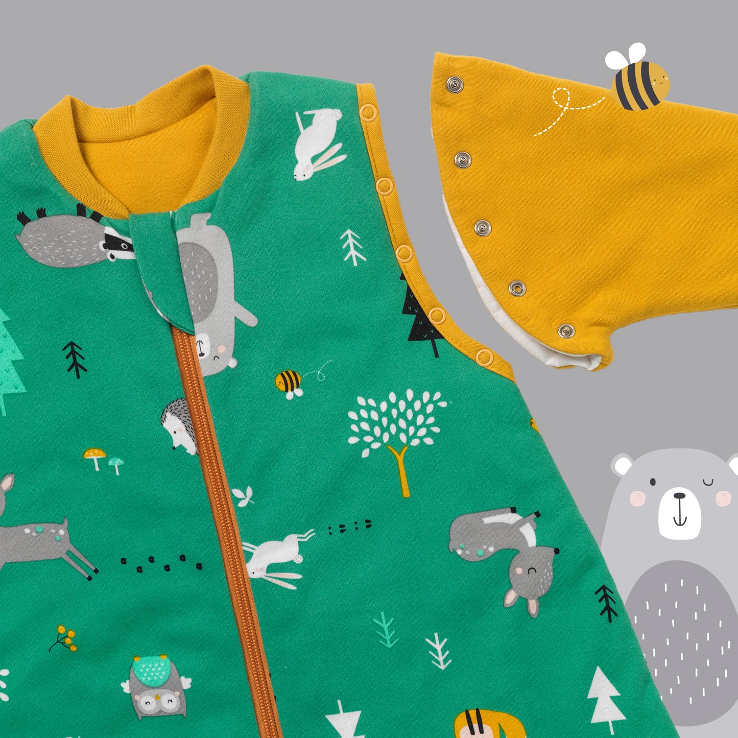 Sacco nanna bambino in cotone organico, 2.5 TOG