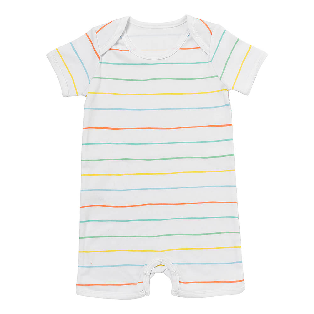 Tutina maniche corte in cotone organico - pacco da 2