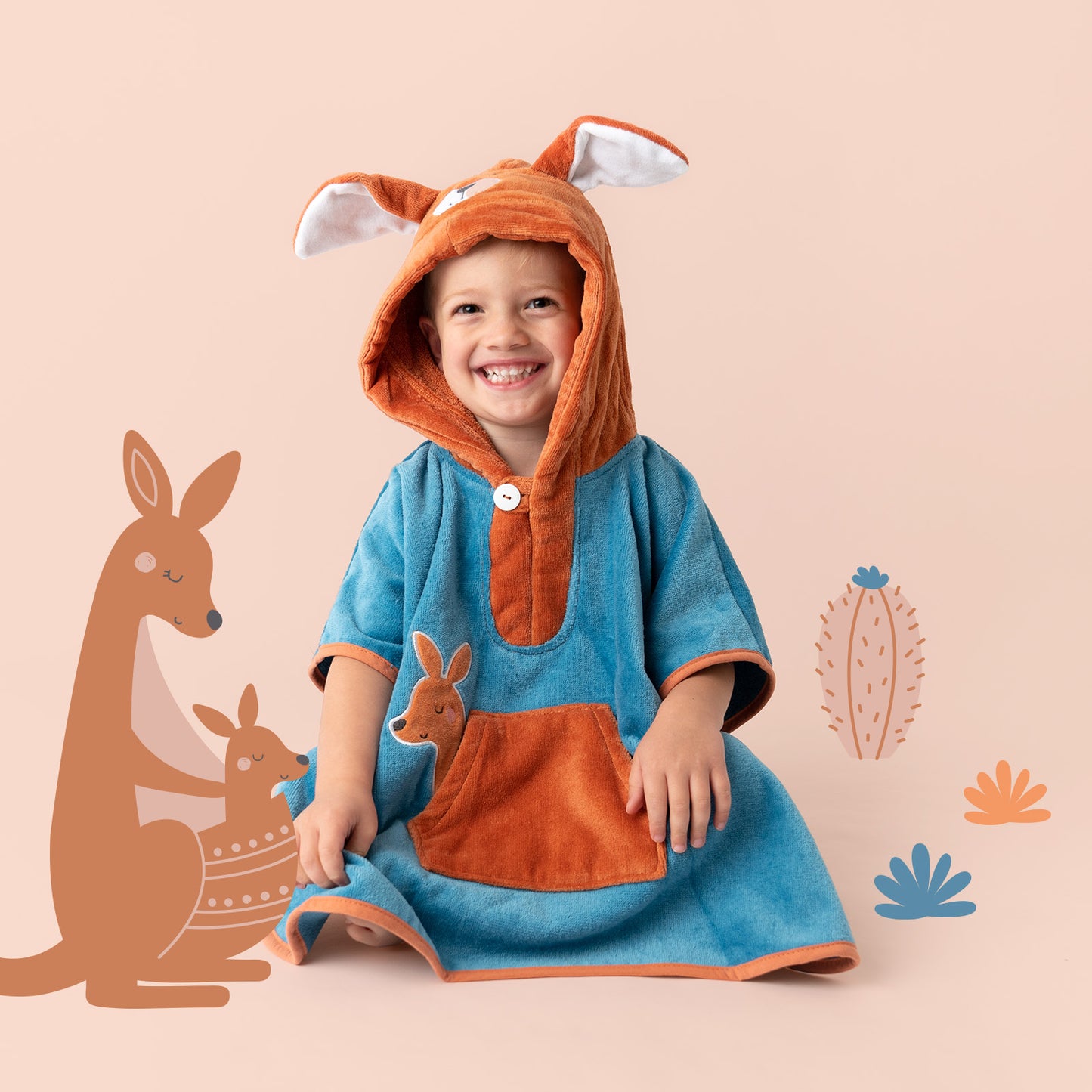 Poncho da Bagno con cappuccio