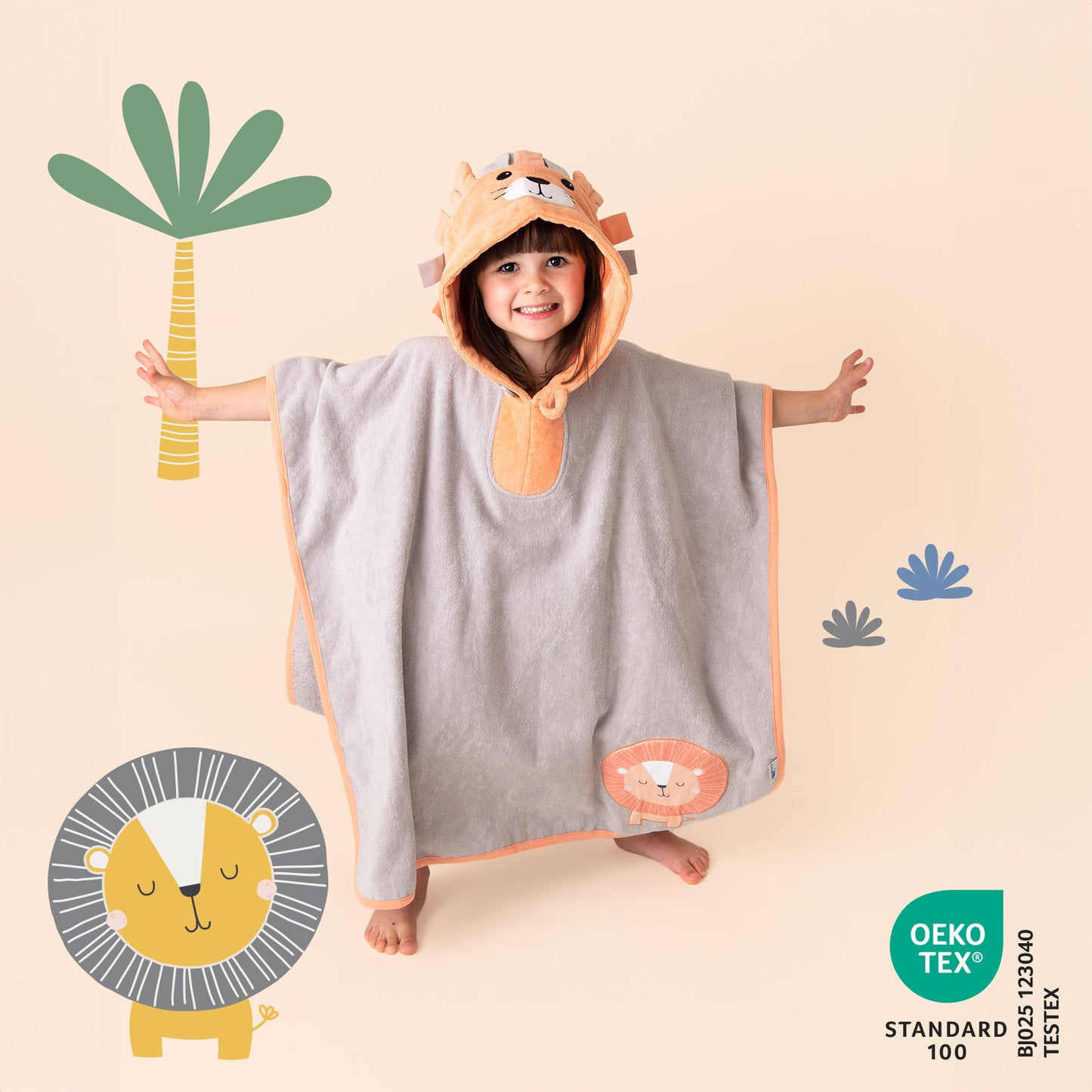 Poncho da Bagno con cappuccio