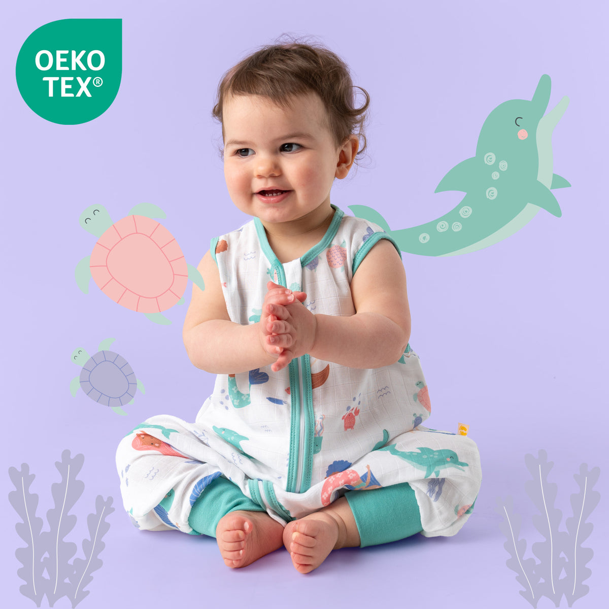 Sacco nanna con piedini in mussola 0.5 TOG_Sirena_OEKOTEX_412