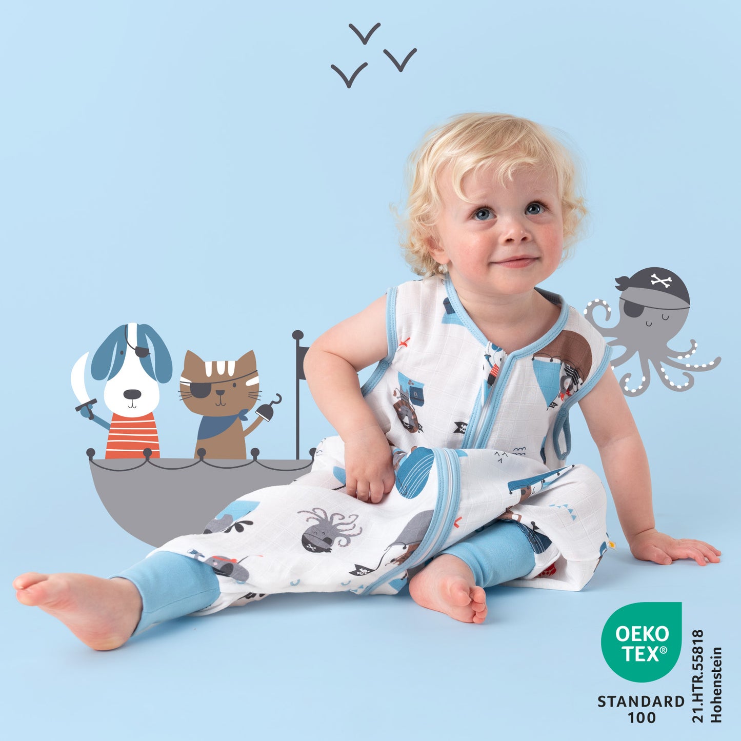 Sacco nanna con piedini in mussola 0.5 TOG_Pirata_412_2