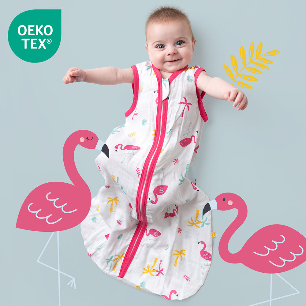 Sacco nanna bambino in mussola 0.5 TOG_Flamingo_OEKOTEX_415