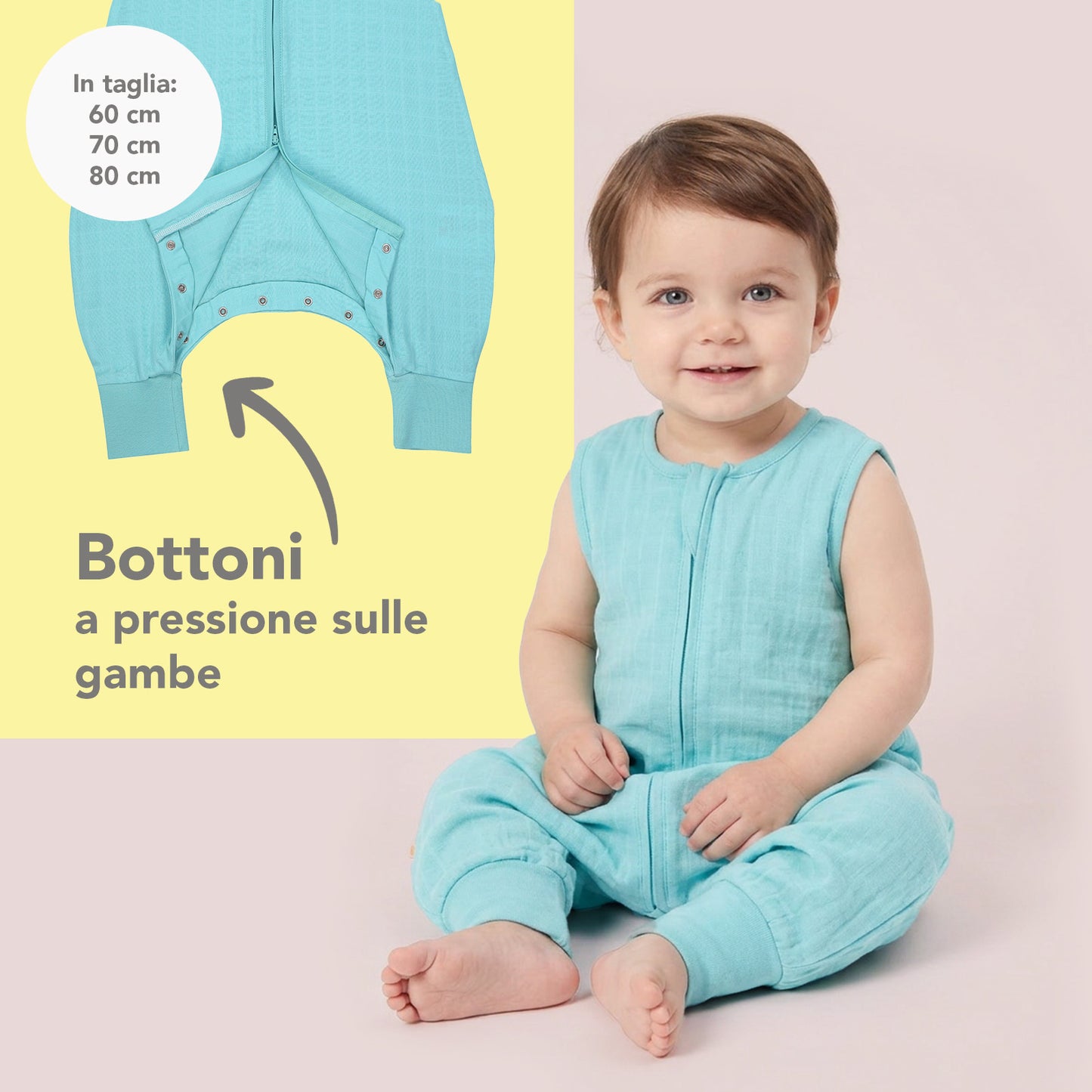 Sacco nanna con piedini in mussola 0.5 Tog_Acqua_3_422