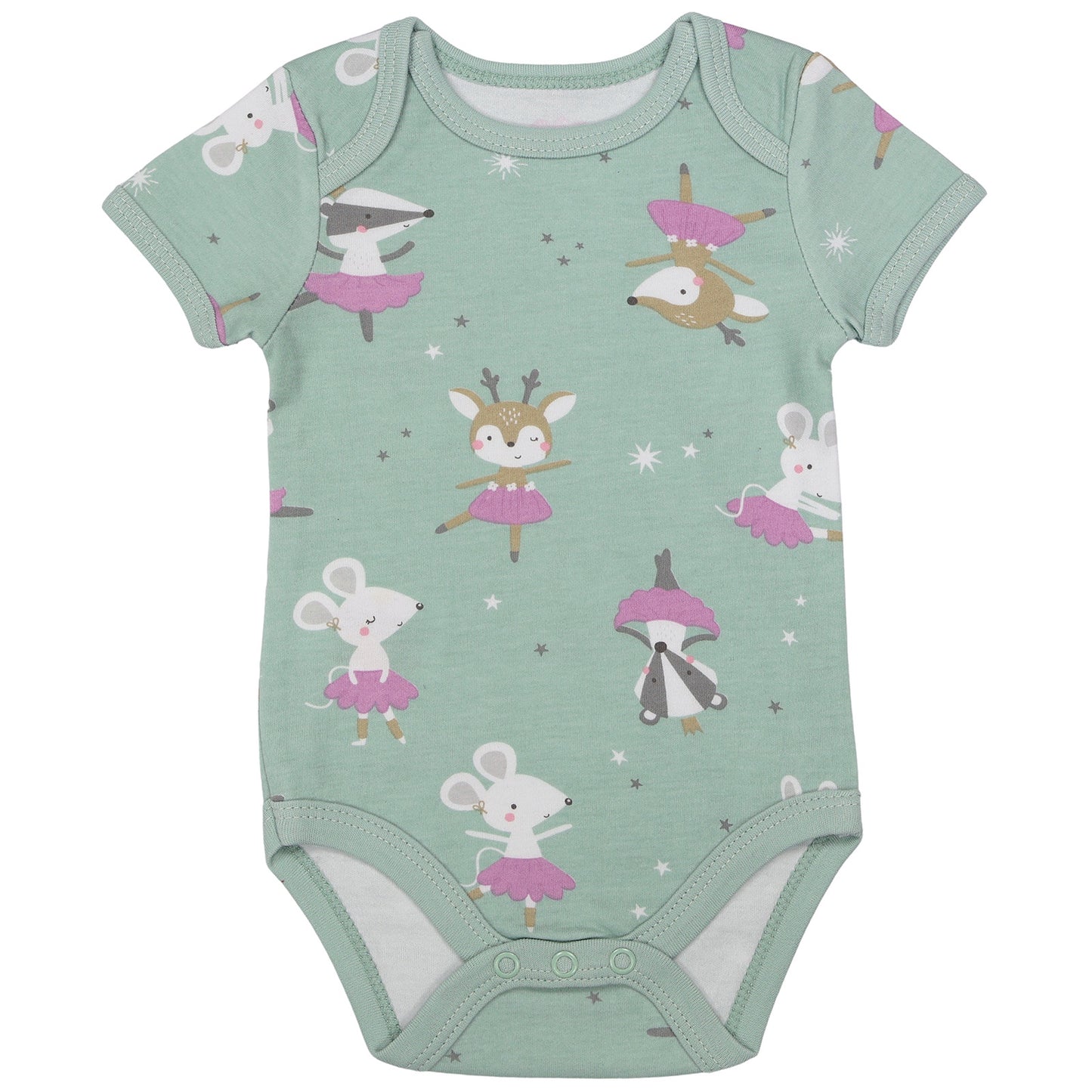 Body neonato maniche corte in cotone organico - pacco da 5_Ballerina_3_430