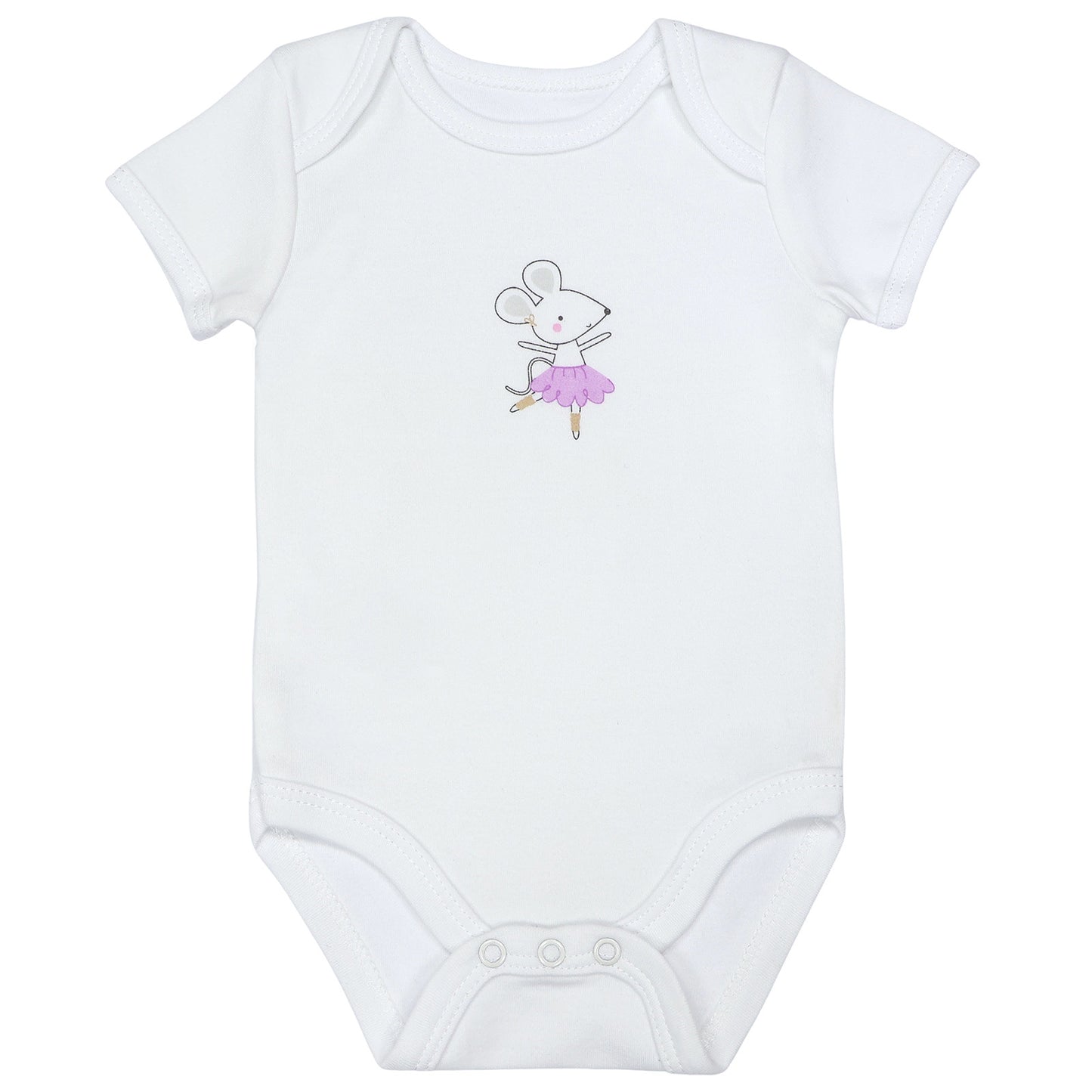 Body neonato maniche corte in cotone organico - pacco da 5_Ballerina_4_430