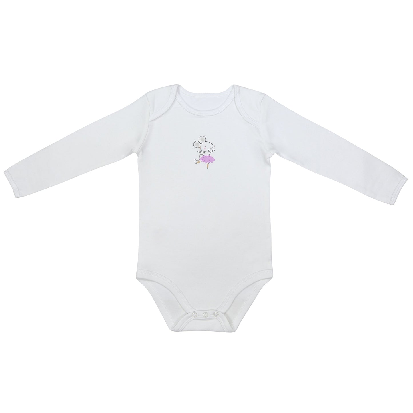 Body neonato maniche lunghe in cotone organico - pacco da 3_Ballerina_4_434