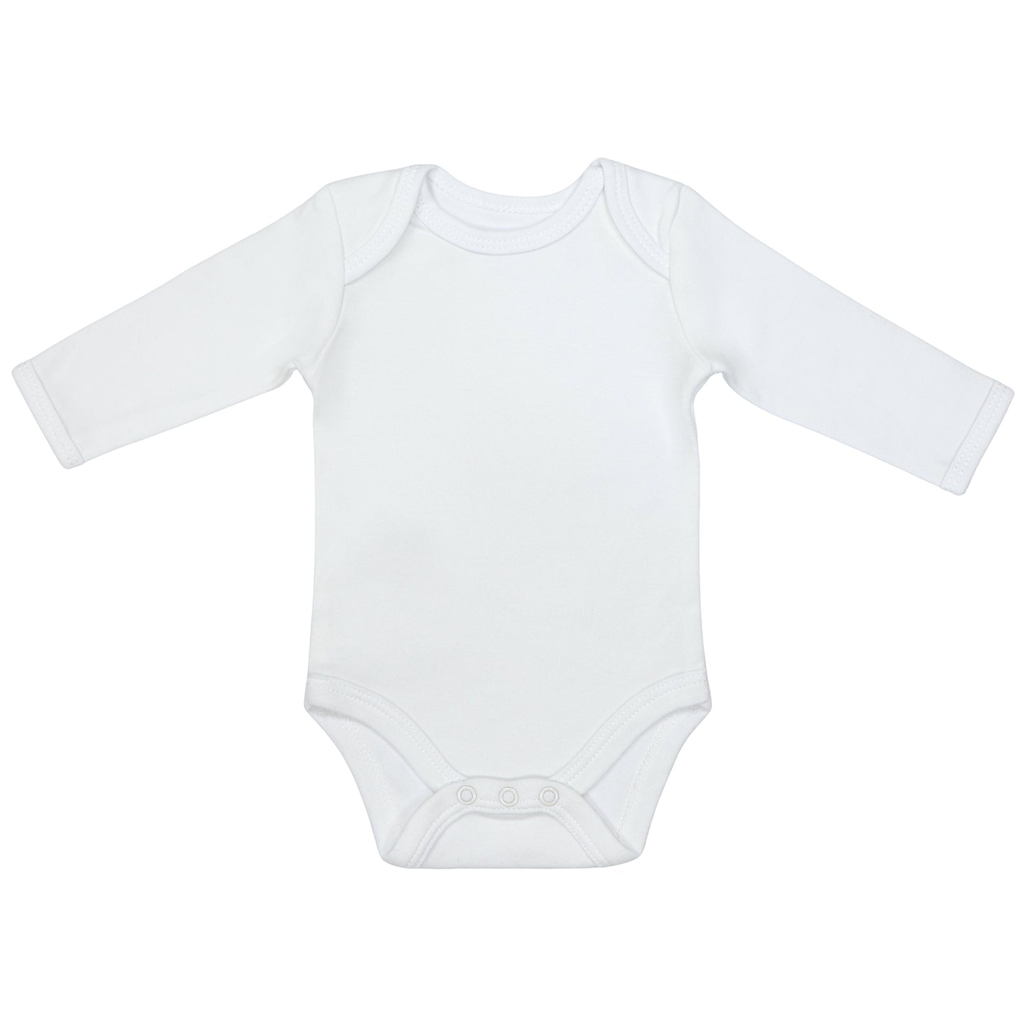 Body neonato maniche lunghe in cotone organico - pacco da 3_Bianco_3_434