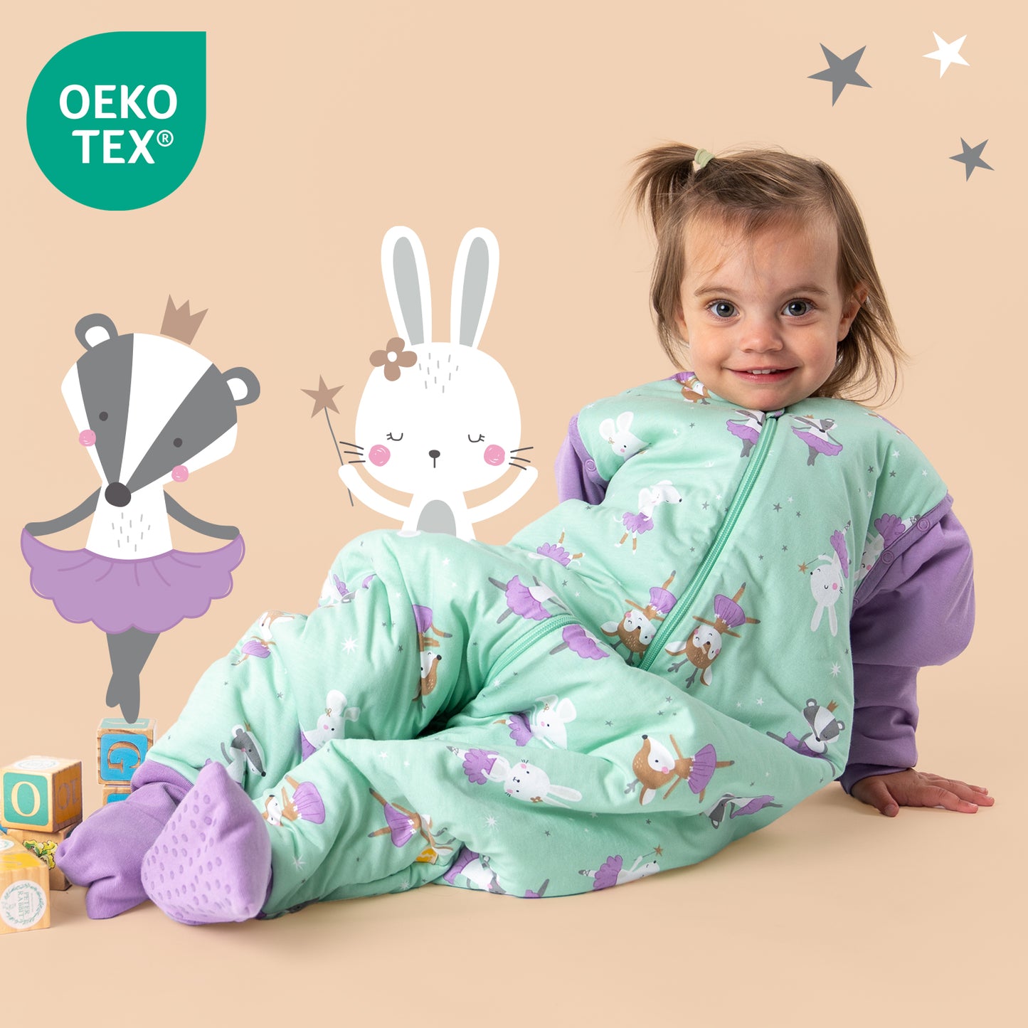 Sacco nanna con piedini e copripiedi 2.5 TOG_Ballerina_OEKOTEX_461